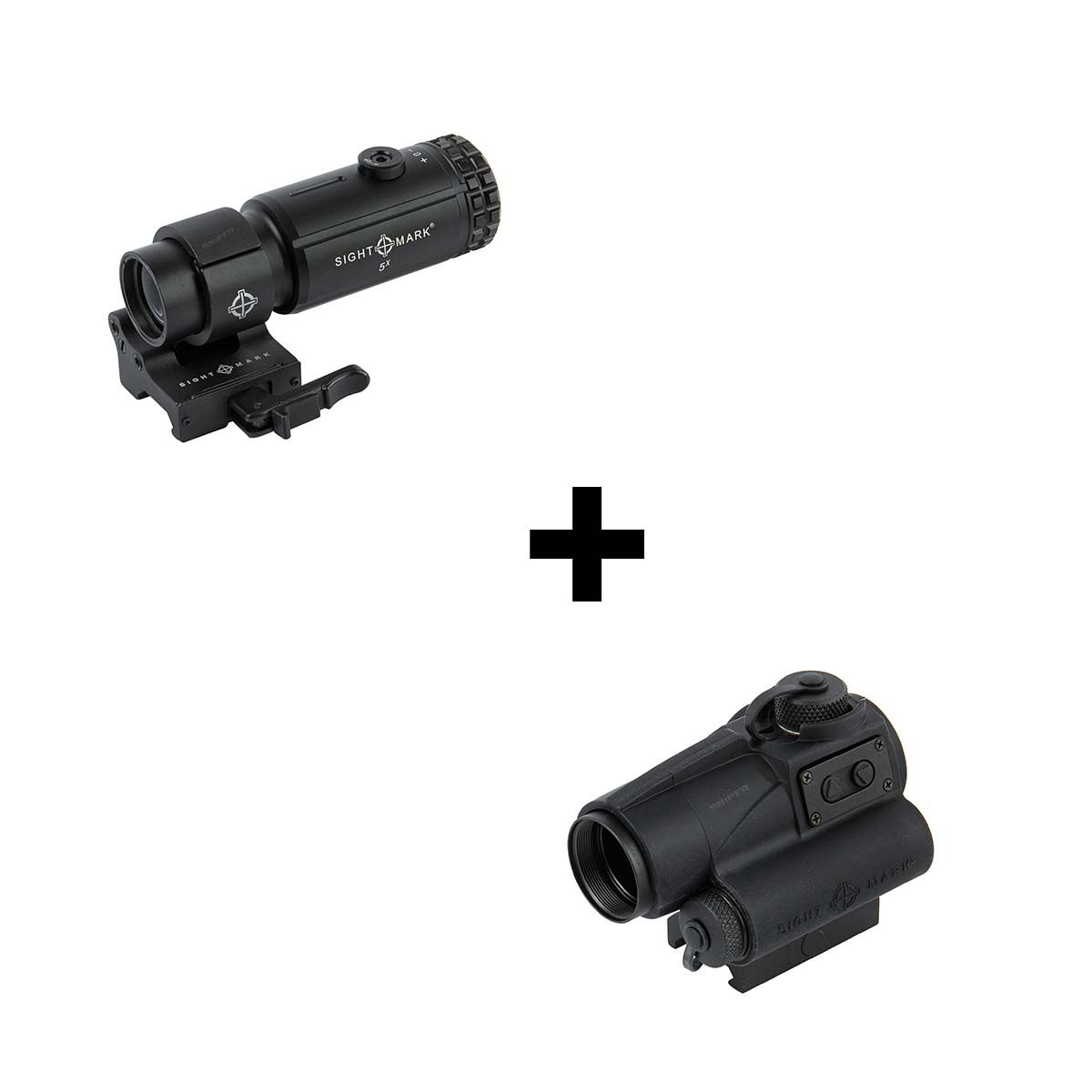 T-5 Magnifier + 1x23 SCR Red Dot Magnifier Set