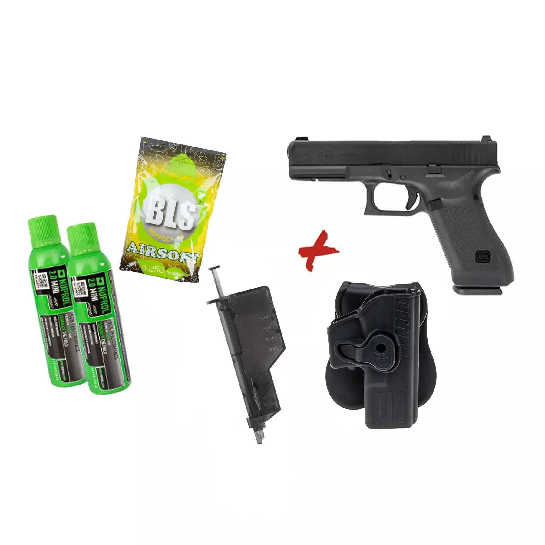 Bundle Deal #3 - Glock 17 Gen 5 GBB Softair Pistole