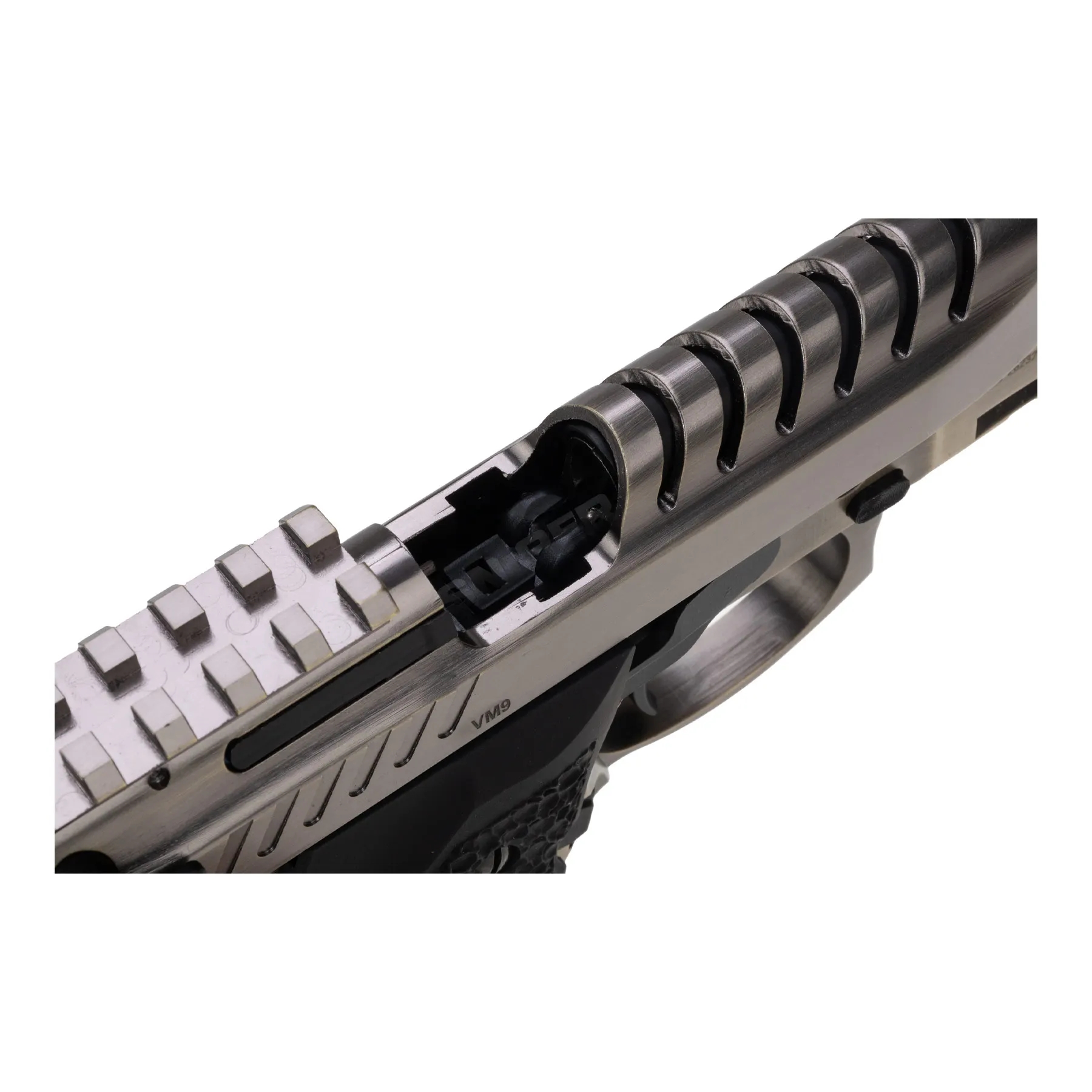 Vorsk VM9 GBB Softair Pistole, Brushed Alu