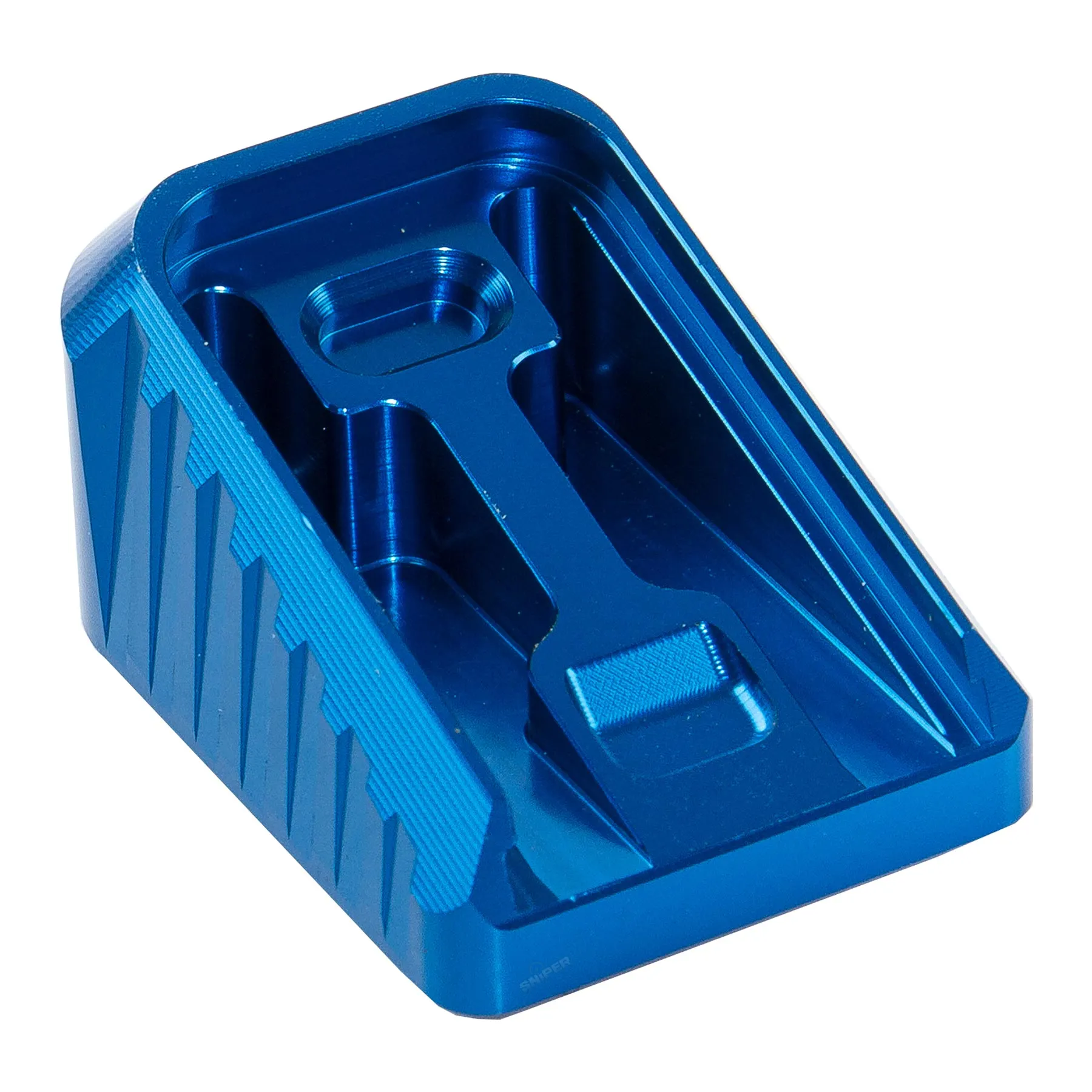 CNC Alu Mag Base für Marui Glock, Blue, Middle