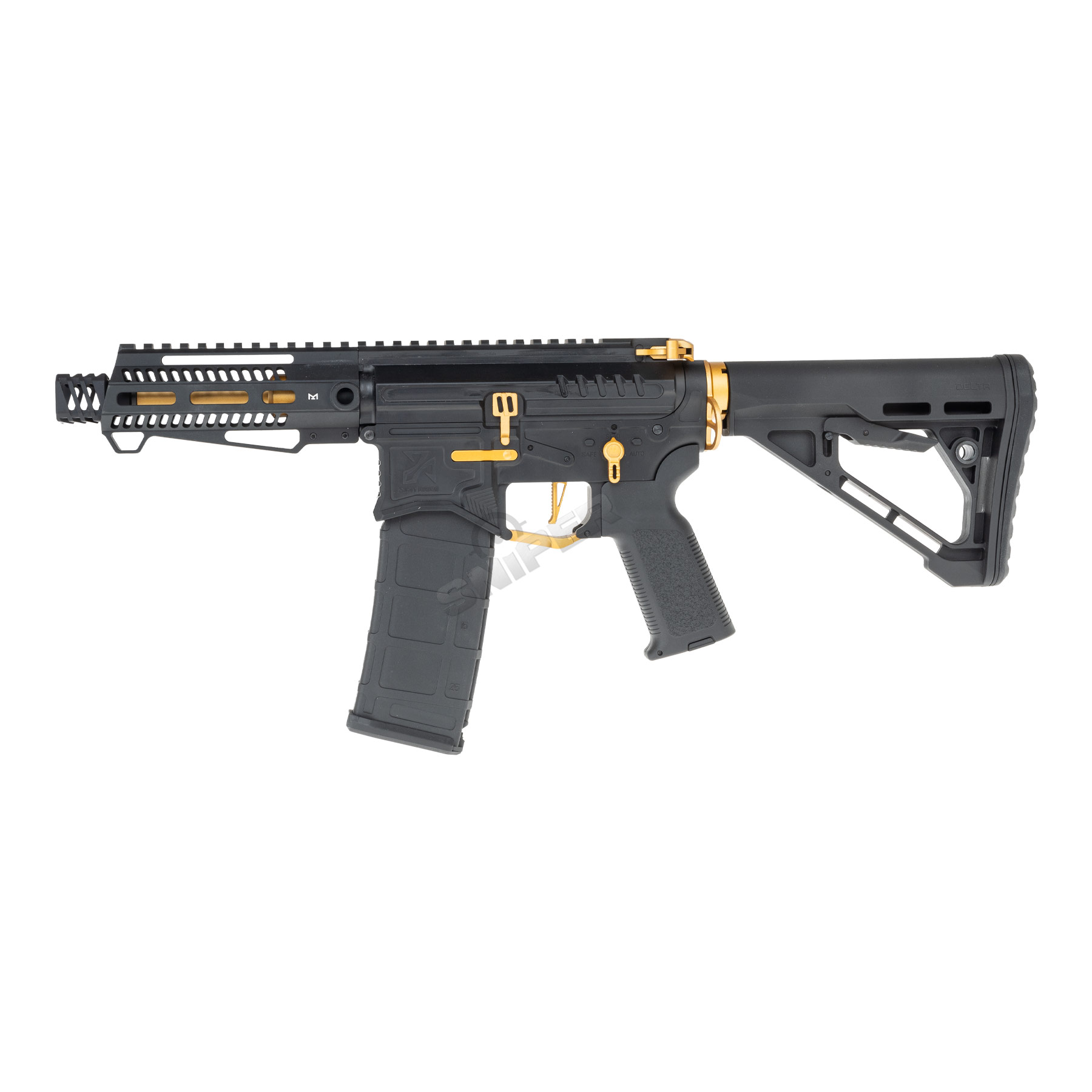 Zion Arms PW9 M4 M-Lok 6" (S)AEG, Black/Gold