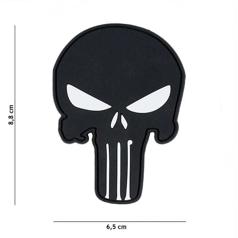 3D PVC Patch Punisher, Black 3D PVC Patch Punisher, Black
