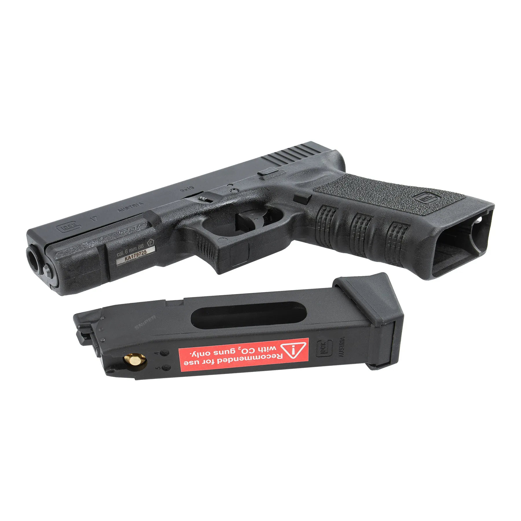 Glock 17 Gen 3 Deluxe CO2 GBB Softair Pistole