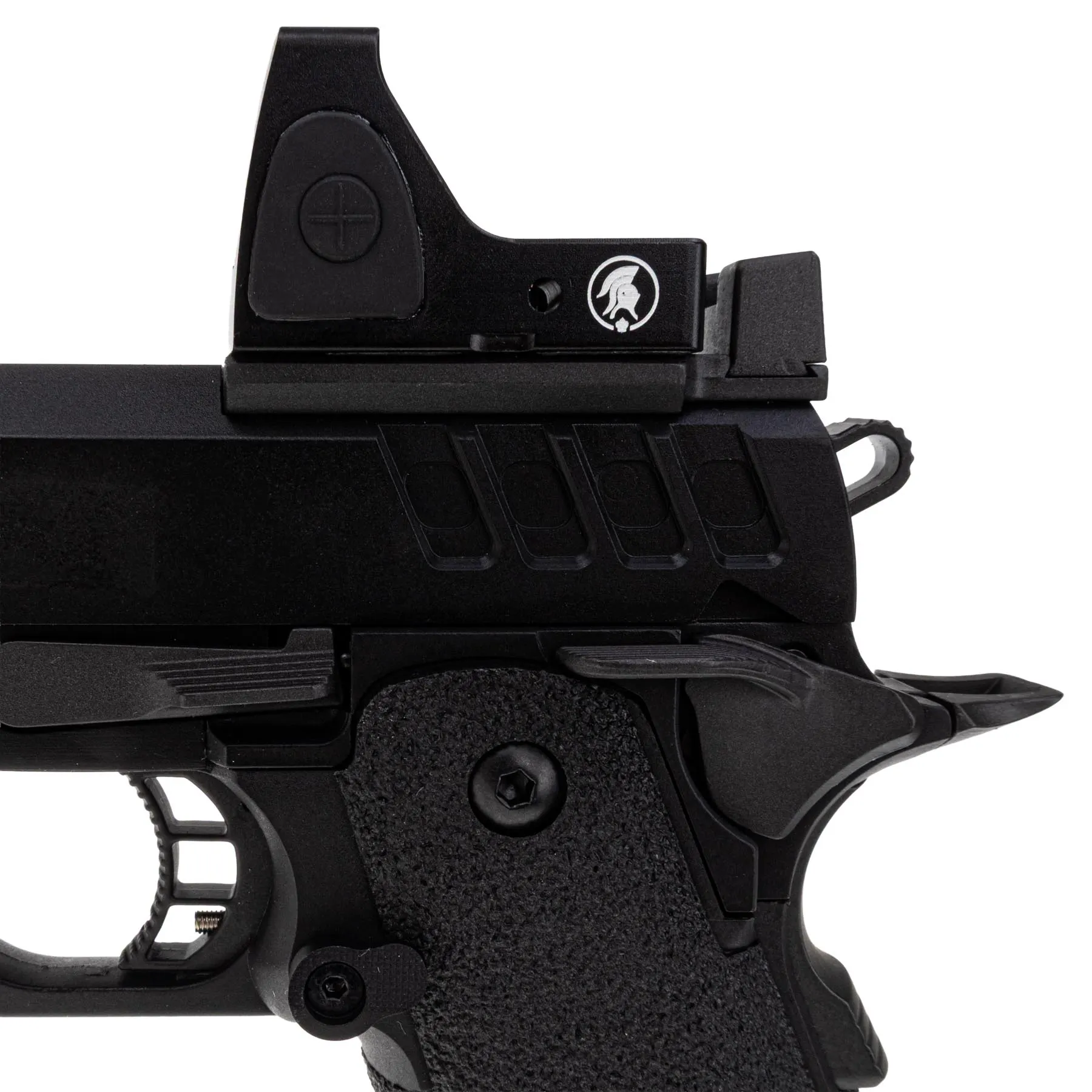 Lancer Tactical Heracles RMR Hi-Capa GBB Softairpistole, Black & Gold