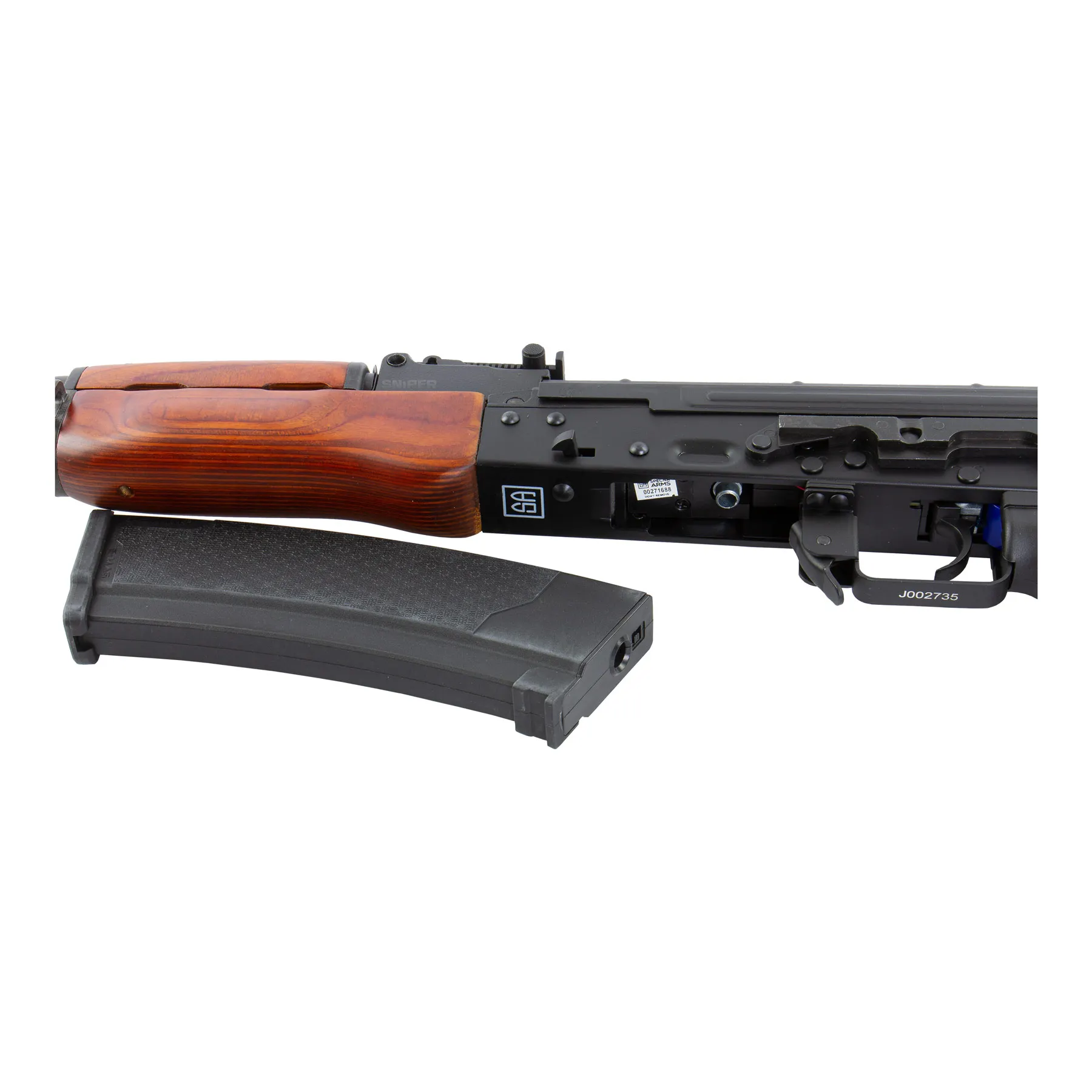 Specna Arms AK SA-J08 Edge 2.0 < 0,5 Joule Softair Gewehr, Black Specna Arms AK-SA-08 Edge 2.0, (S)AEG