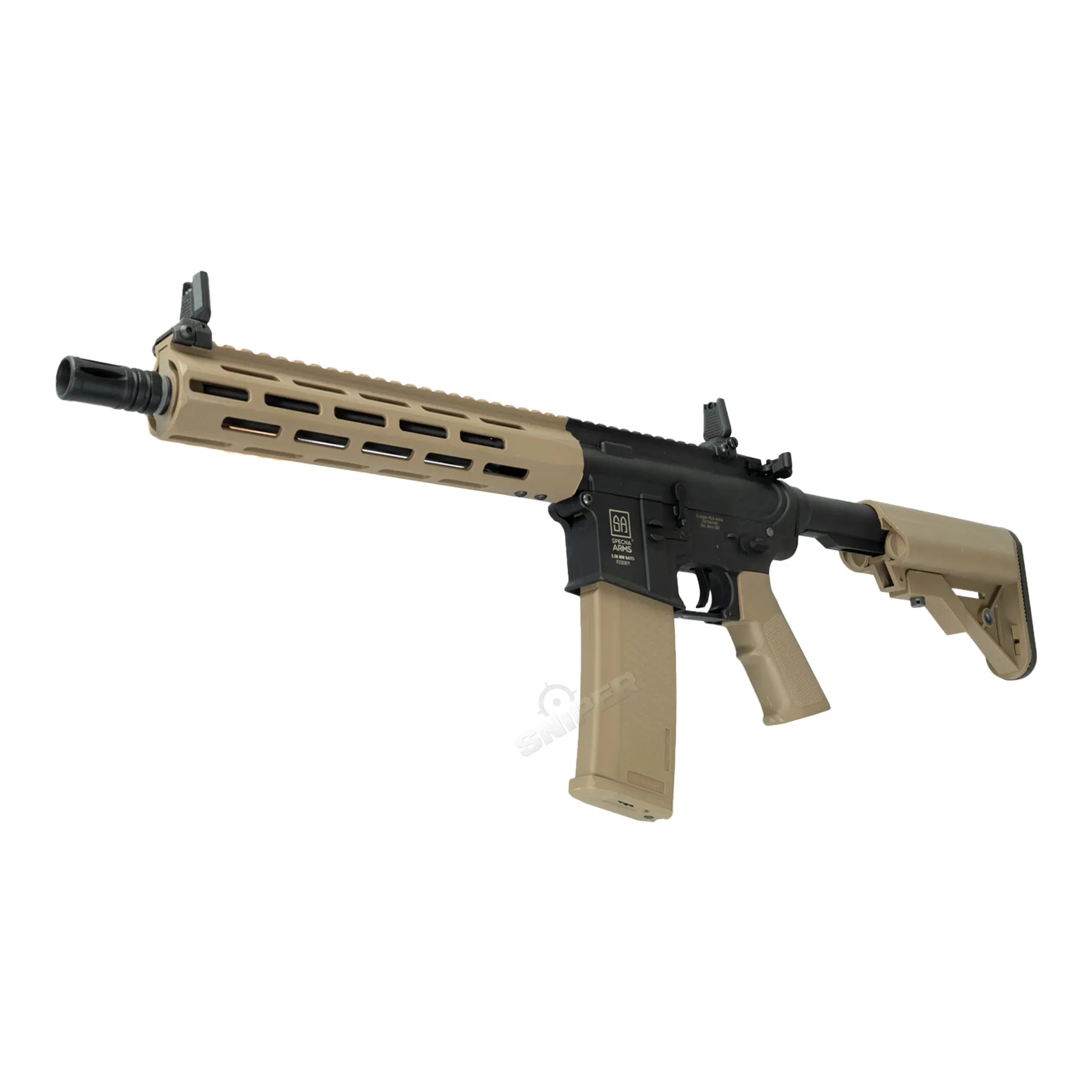 Specna Arms SA-F03 Flex < 0,5 Joule Softair Gewehr w/ Gate X-ASR, Half-Tan