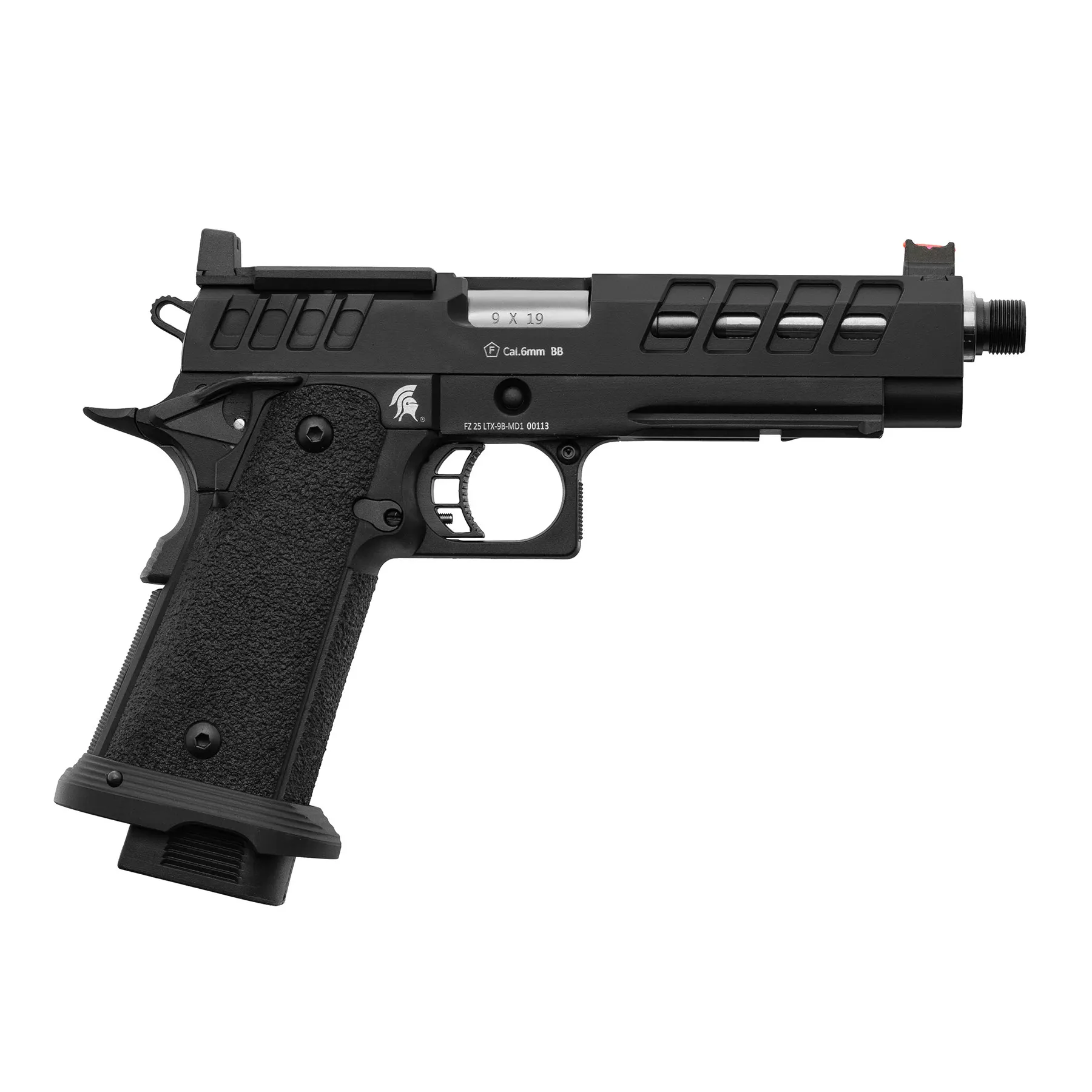 Lancer Tactical Heracles Hi-Capa GBB Softairpistole, Black