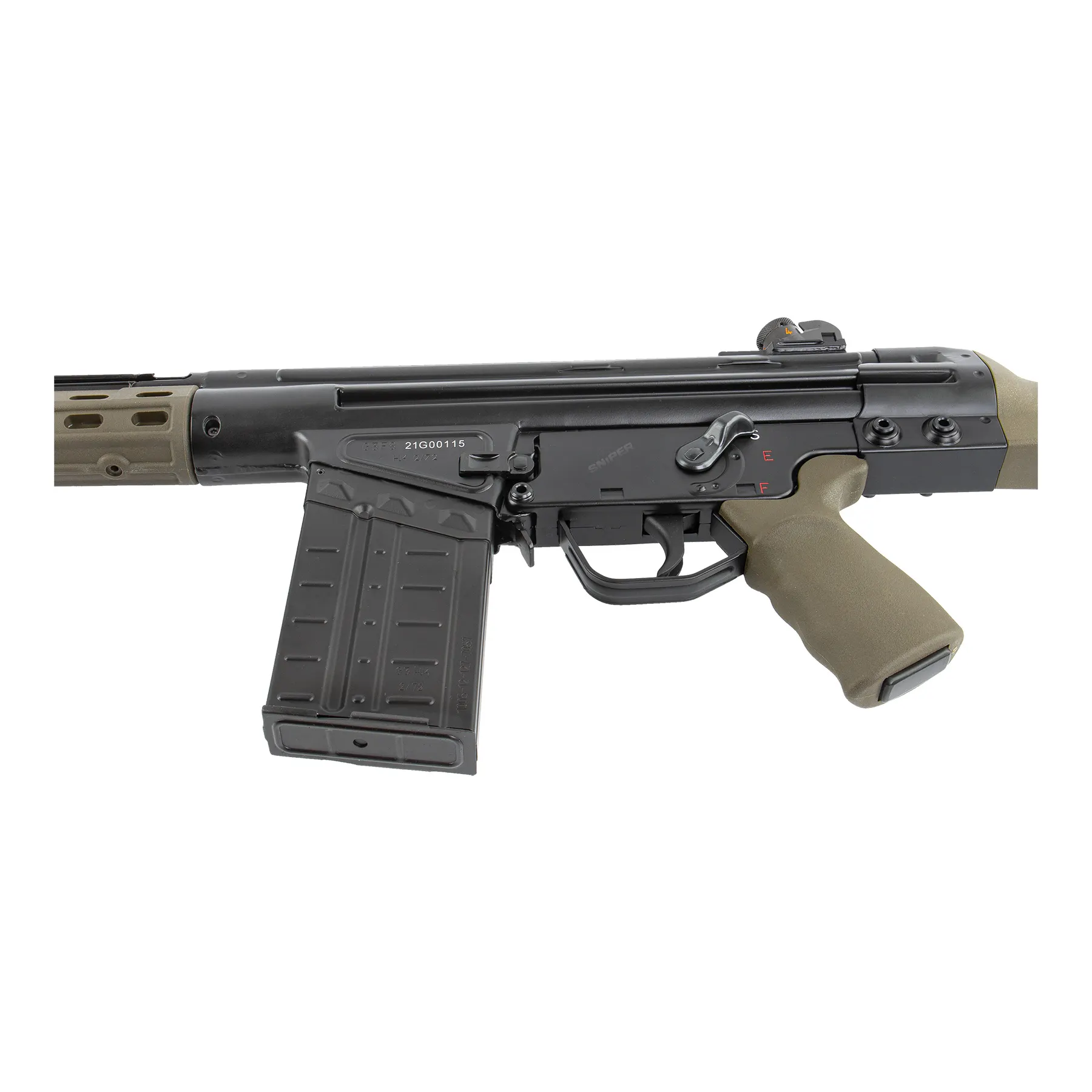 Heckler und Koch G3A3 Oliv GBB Softair Gewehr