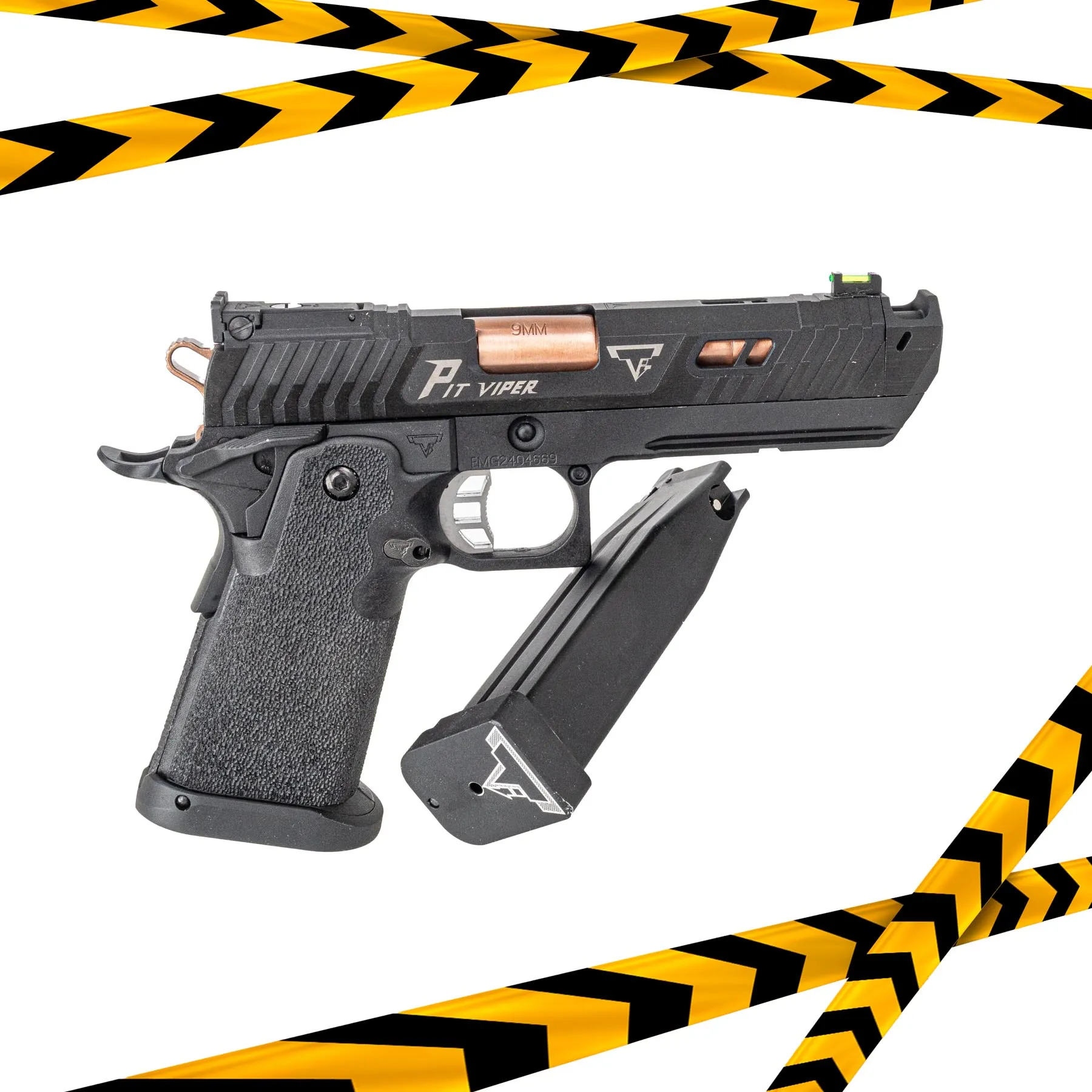 B-Ware EMG TTI 2011 JW4 Pit Viper Pistole GBB, Black