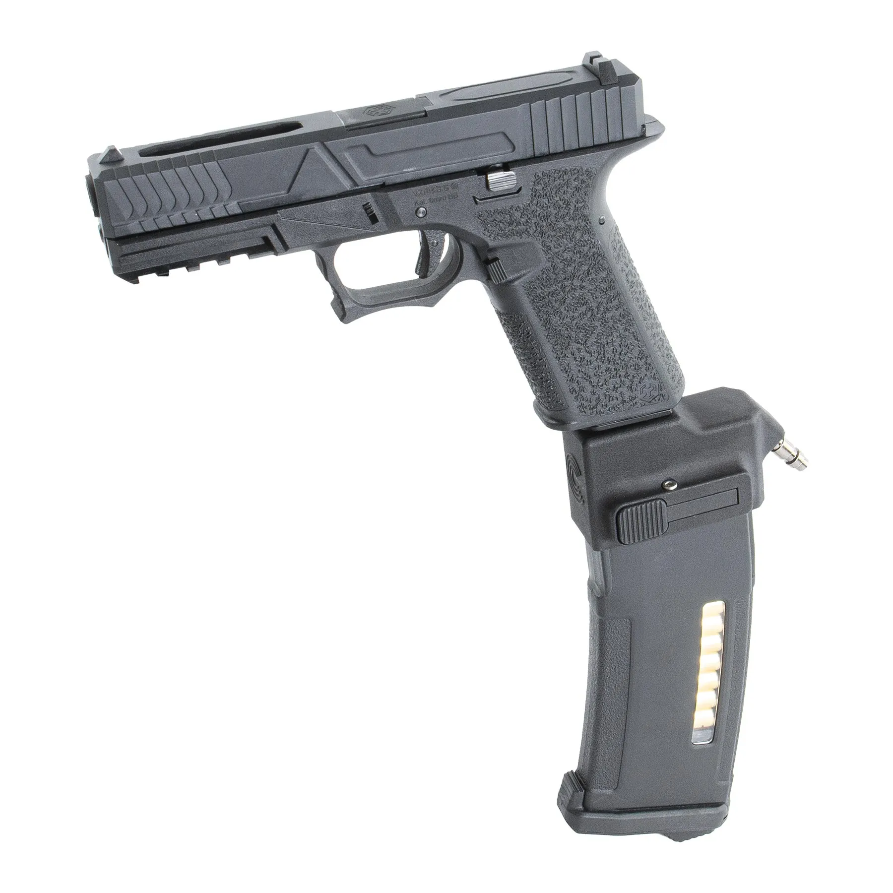 HPA Set SAC VX7 Mod.3 + Bottle + Creeper HPA US Softair Pistole SAC Custom VX7 Mod.3 HPA US Softair Pistole, Black