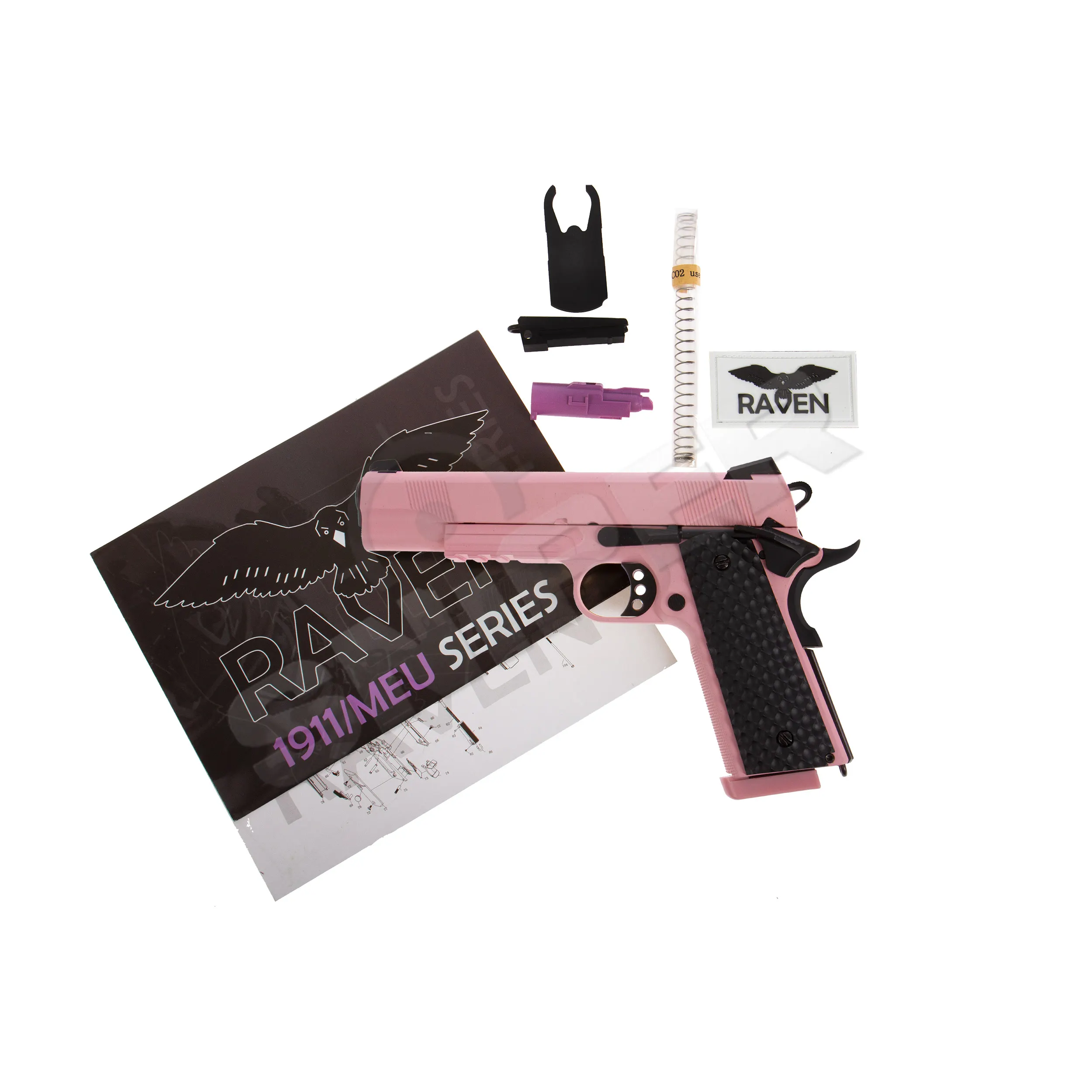 Raven 1911 MEU Railed GBB, Pink