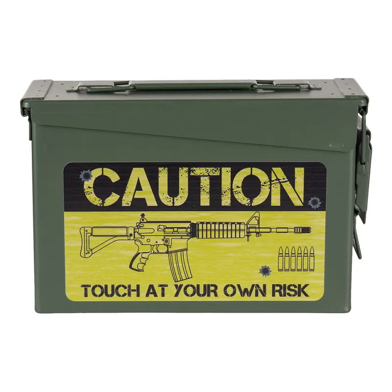 Cal. 30mm Ammo Box, Caution Risk