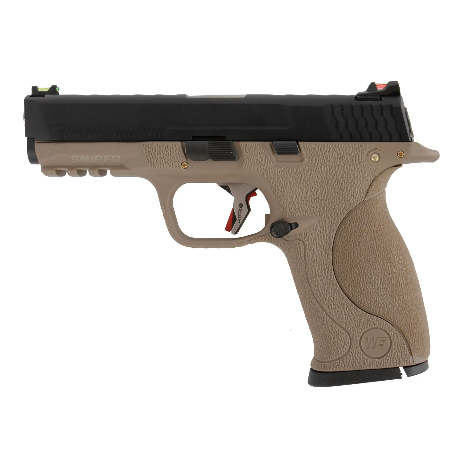 WE WET 05 BK Silver Barrel Full Metal FDE GBB Softair WE WET 05 BK Silver Barrel Full Metal FDE GBB Softair