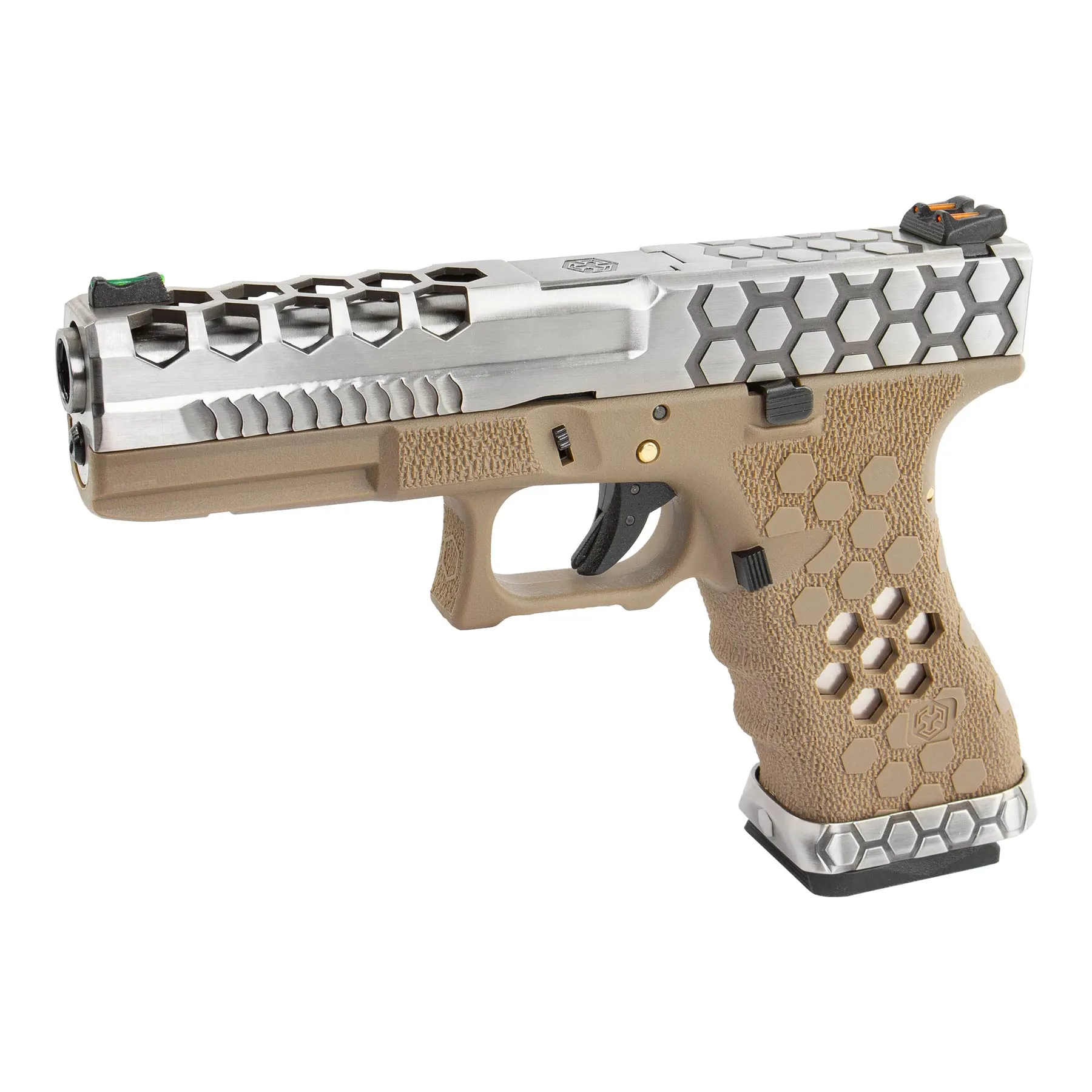 VX0110 Hex Cut Pistol, GBB SAC Custom VX0110 Hex Cut GBB Softair Pistole