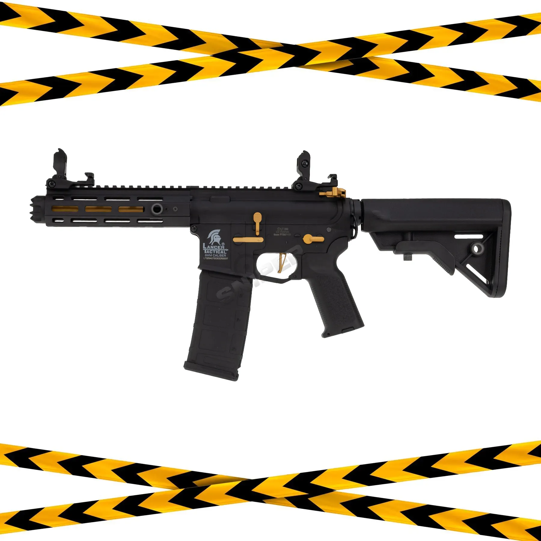 B-Ware Lancer LT-34 Hellion w/ Nebula ETU (S)AEG, Black/Gold