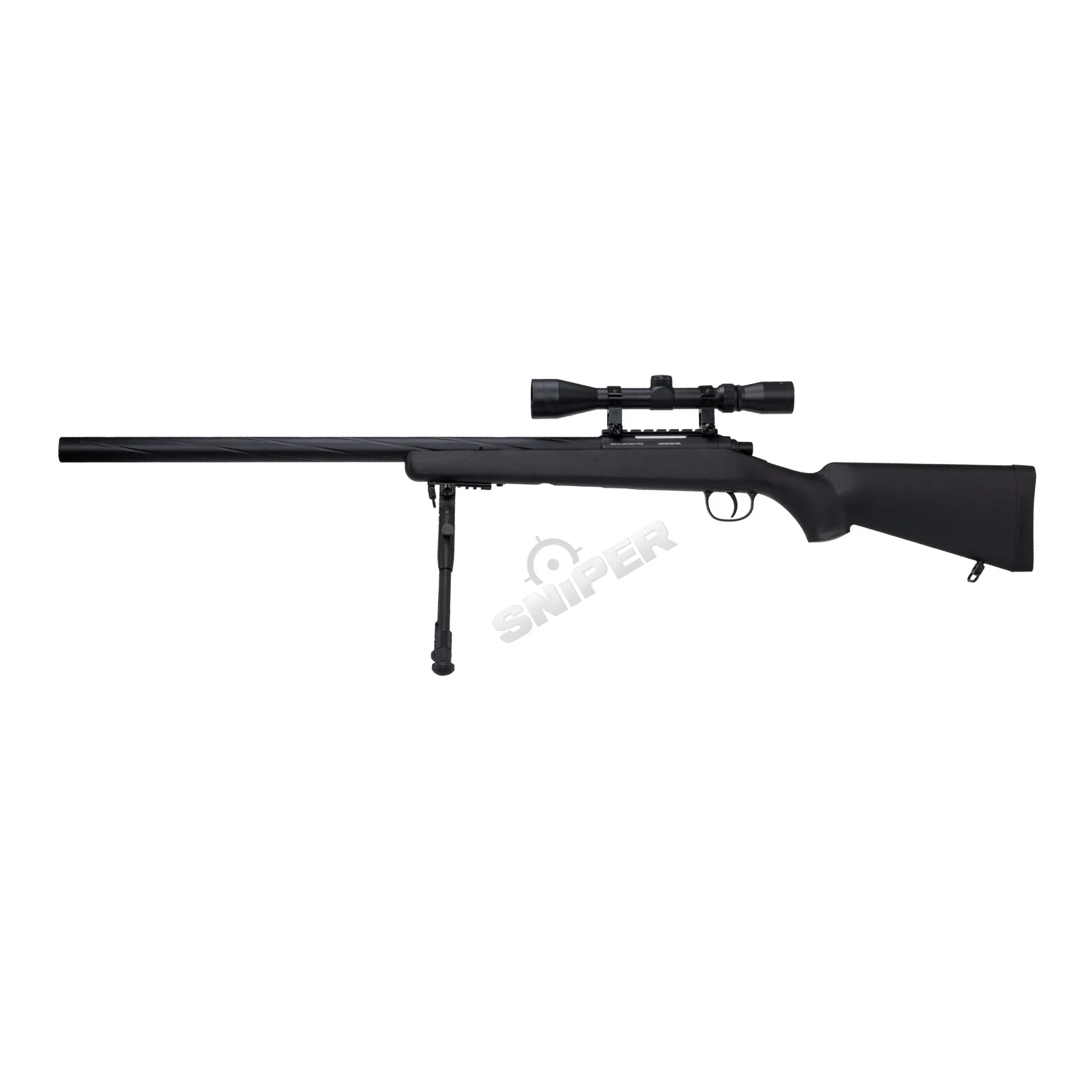 Specna Arms SA-S12 Scharfschützengewehr w/ Scope & Bipod, Black Specna Arms SA-S12 Scharfschützengewehr High-Power w/ Scope & Bipod, Black