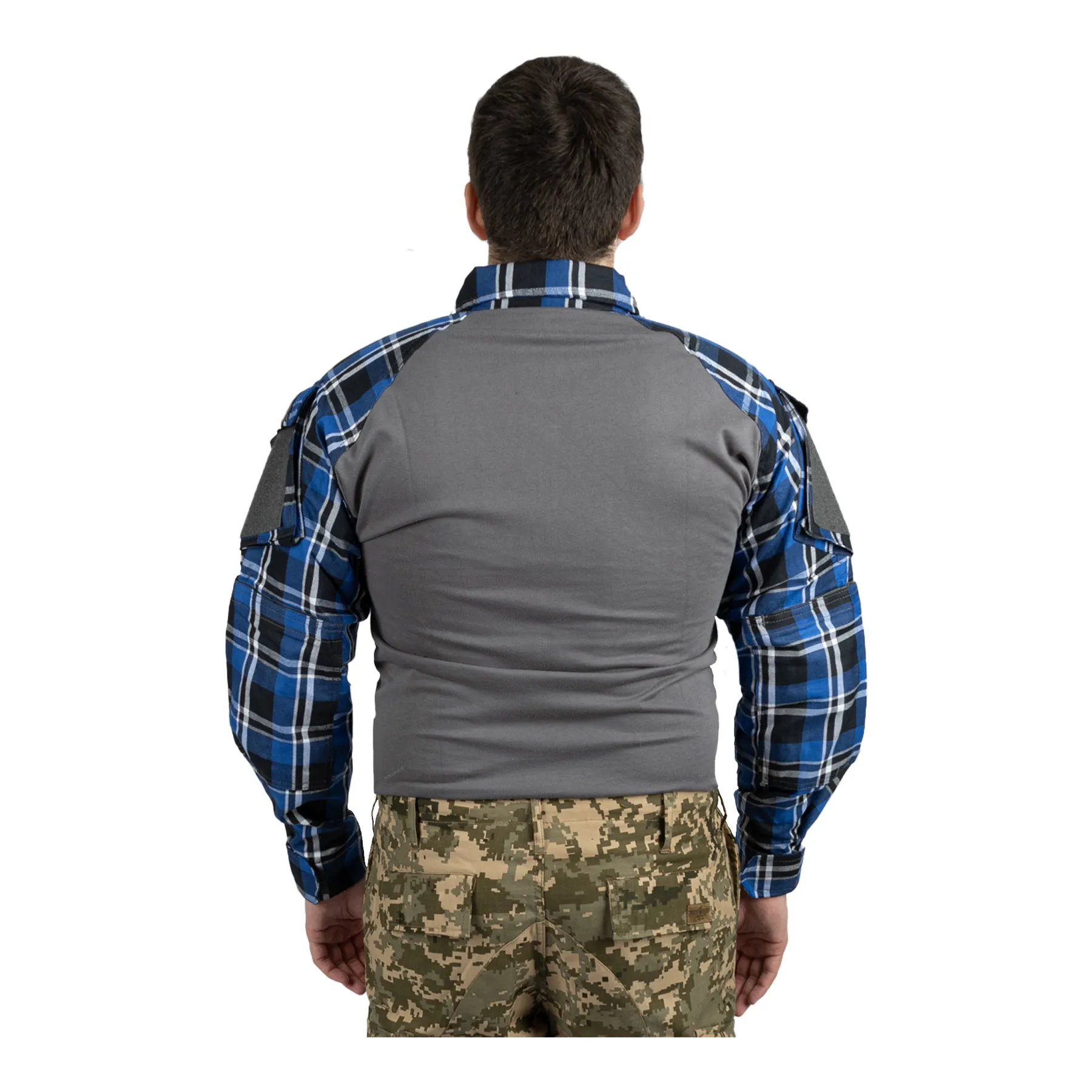 Flannel Combat Shirt, Blue Flannel Combat Shirt, Blue