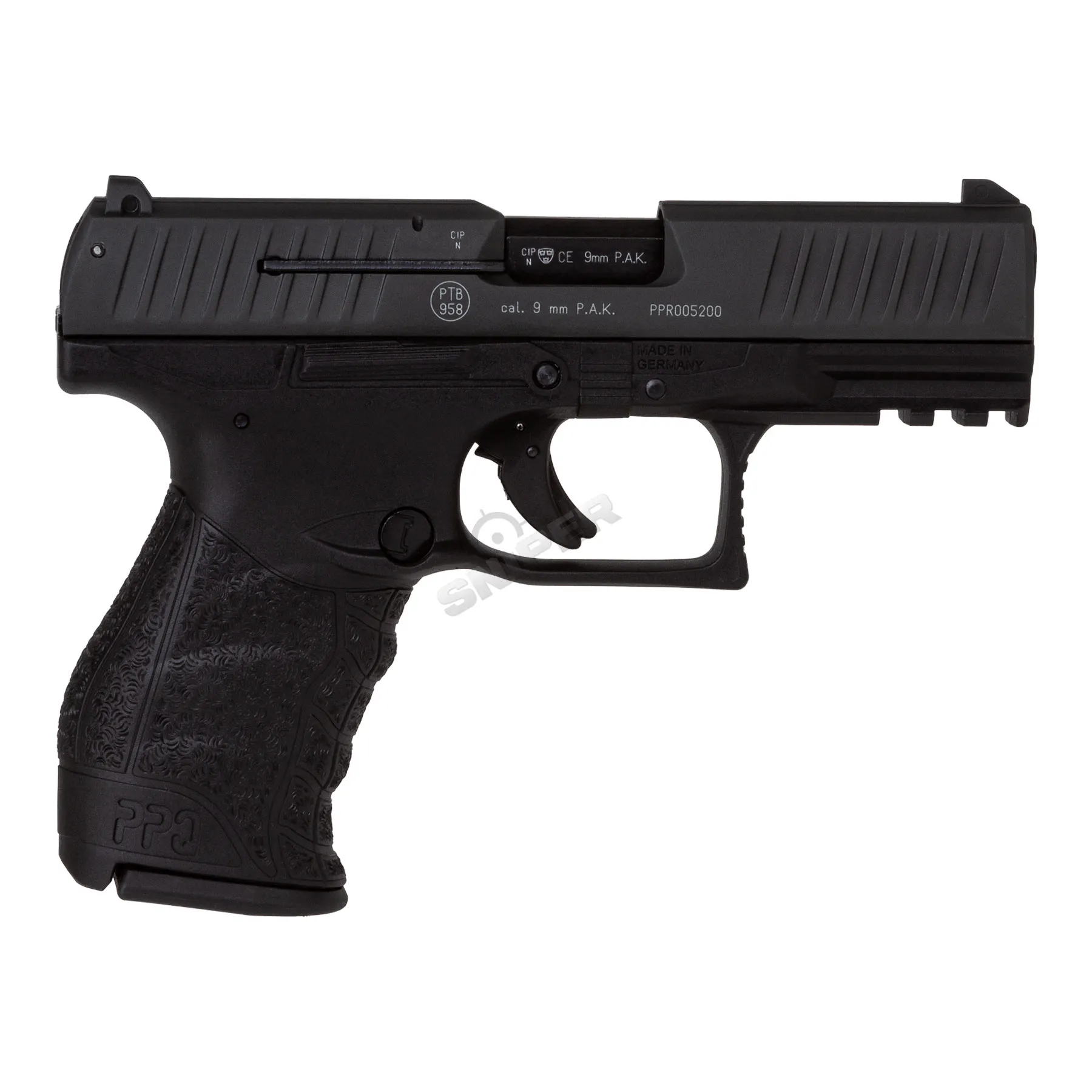 Walther PPQ M2 9mm P.A.K. Schreckschusspistole, Black Walther PPQ M2 9mm P.A.K. Schreckschusspistole, Black
