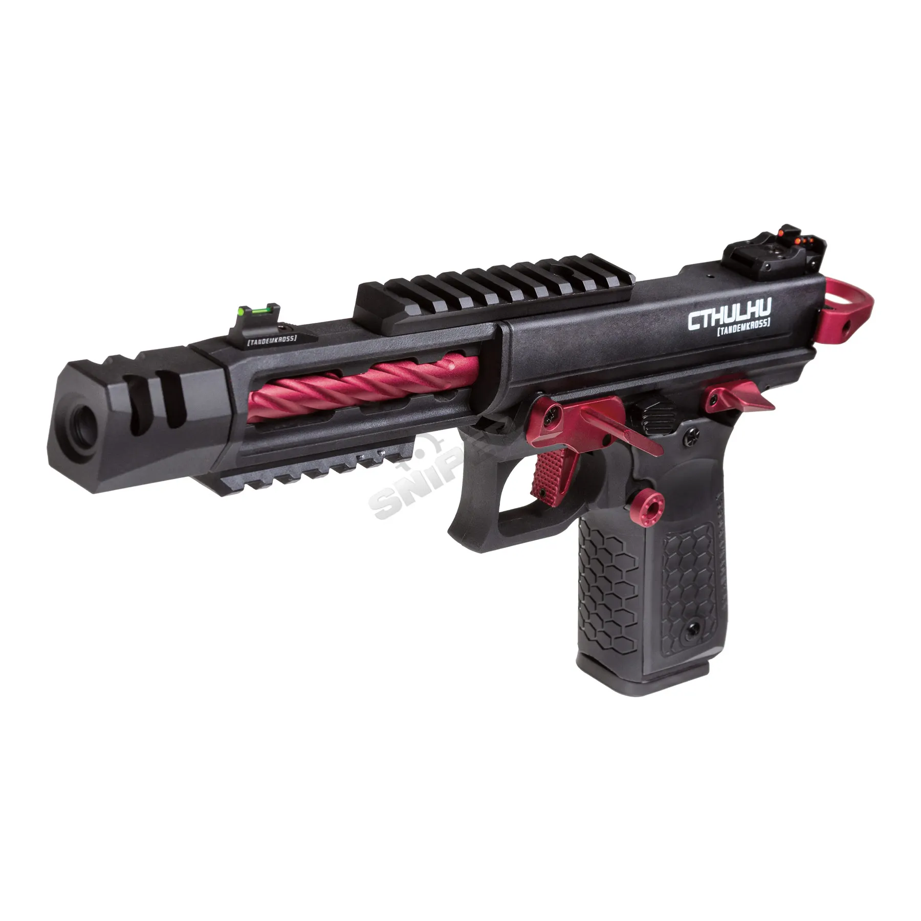 Lancer Tandemkross Cthulhu GBB Softair Pistole, Black/Red Lancer Tandemkross Cthulhu GBB Softair Pistole, Black/Red