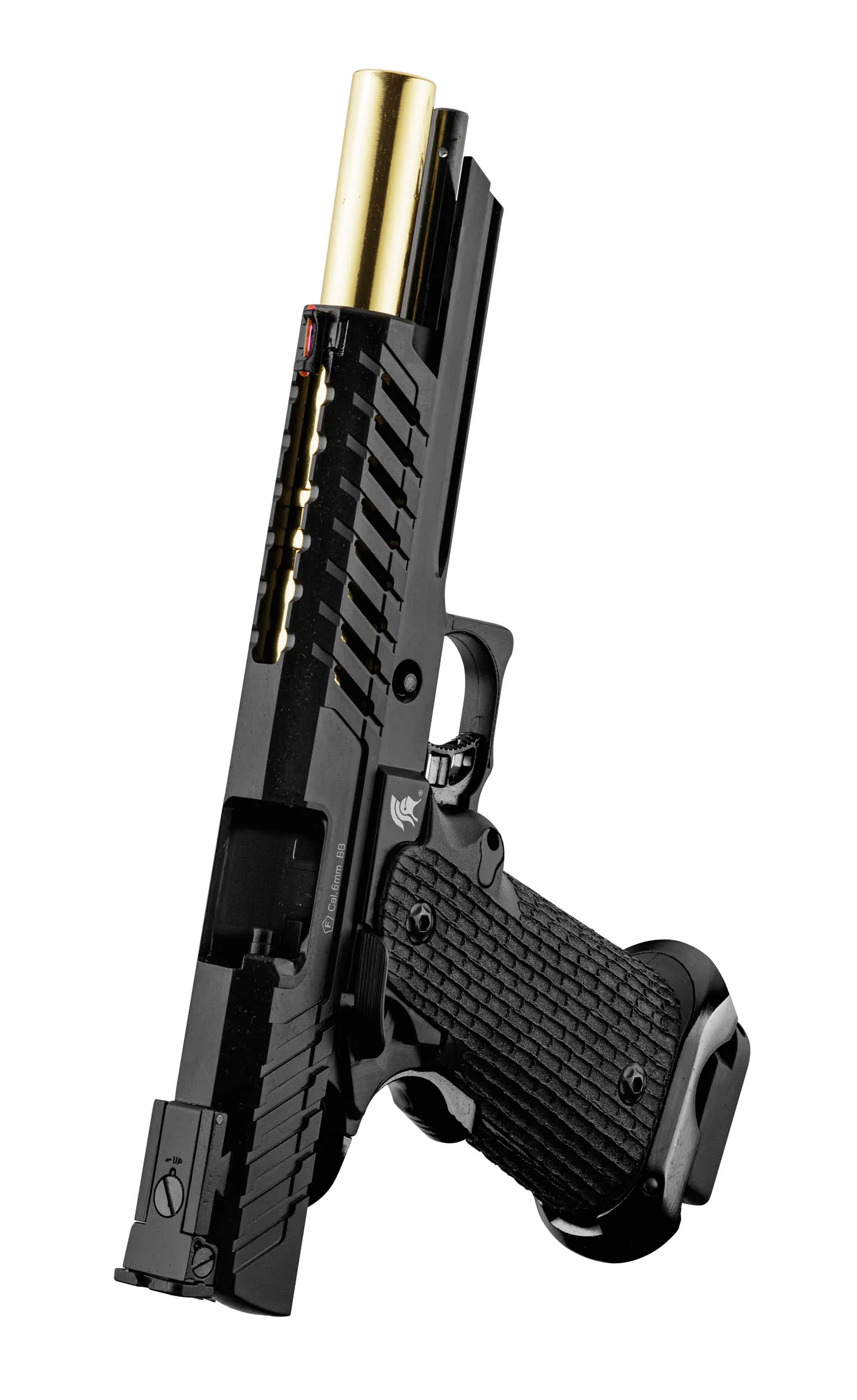 Lancer Tactical LTX-6 Knightshade Hi-Capa GBB, Black/Gold