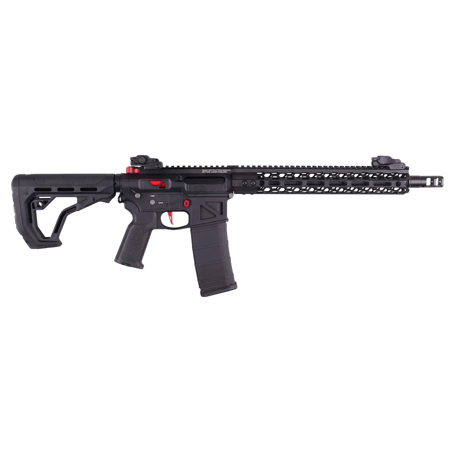 Delta Armory FREYA Skeleton Gen.2 12,5", Black/Red