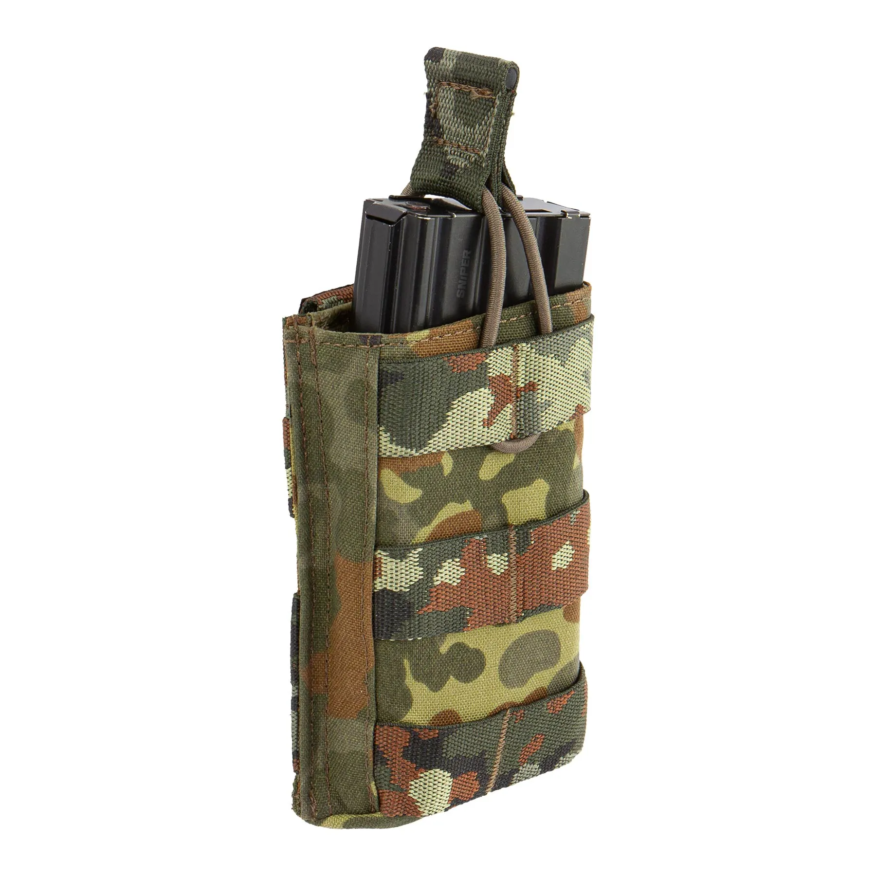 M4 Open Single Mag Pouch Core, Flecktarn