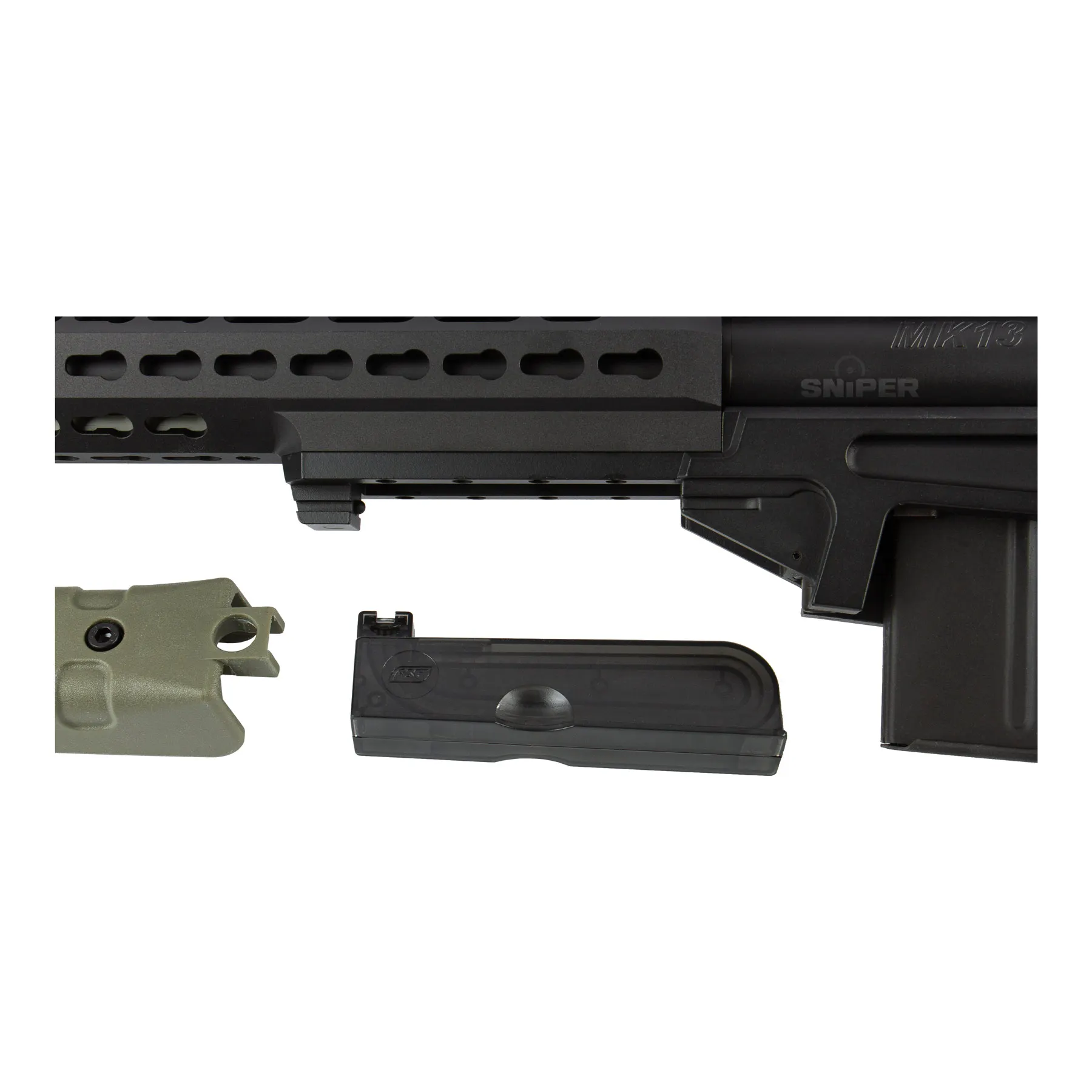 AI MK13 Compact Sniper Rifle, Black & OD