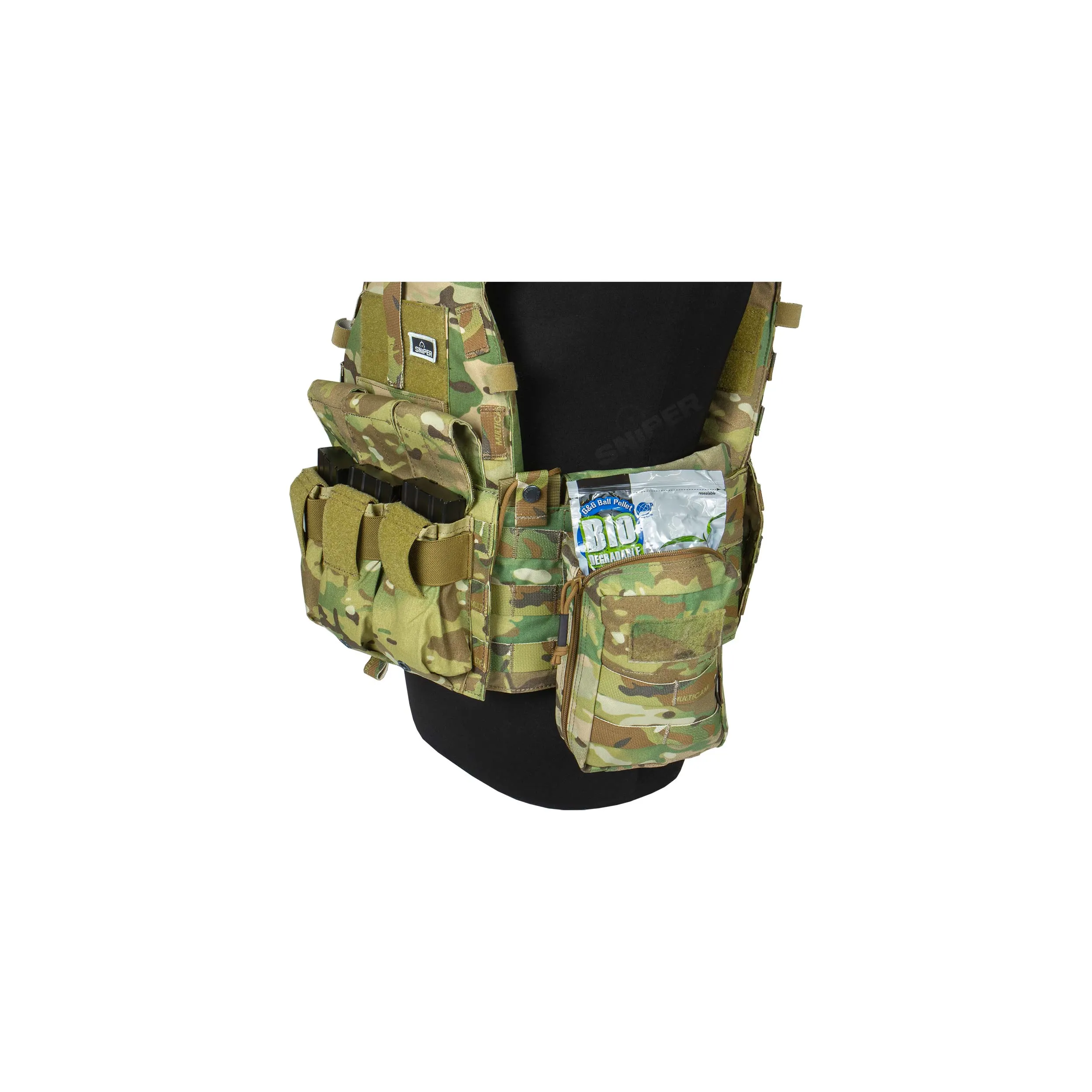 Taktischer Plattenträger Pouch Type, Multicam