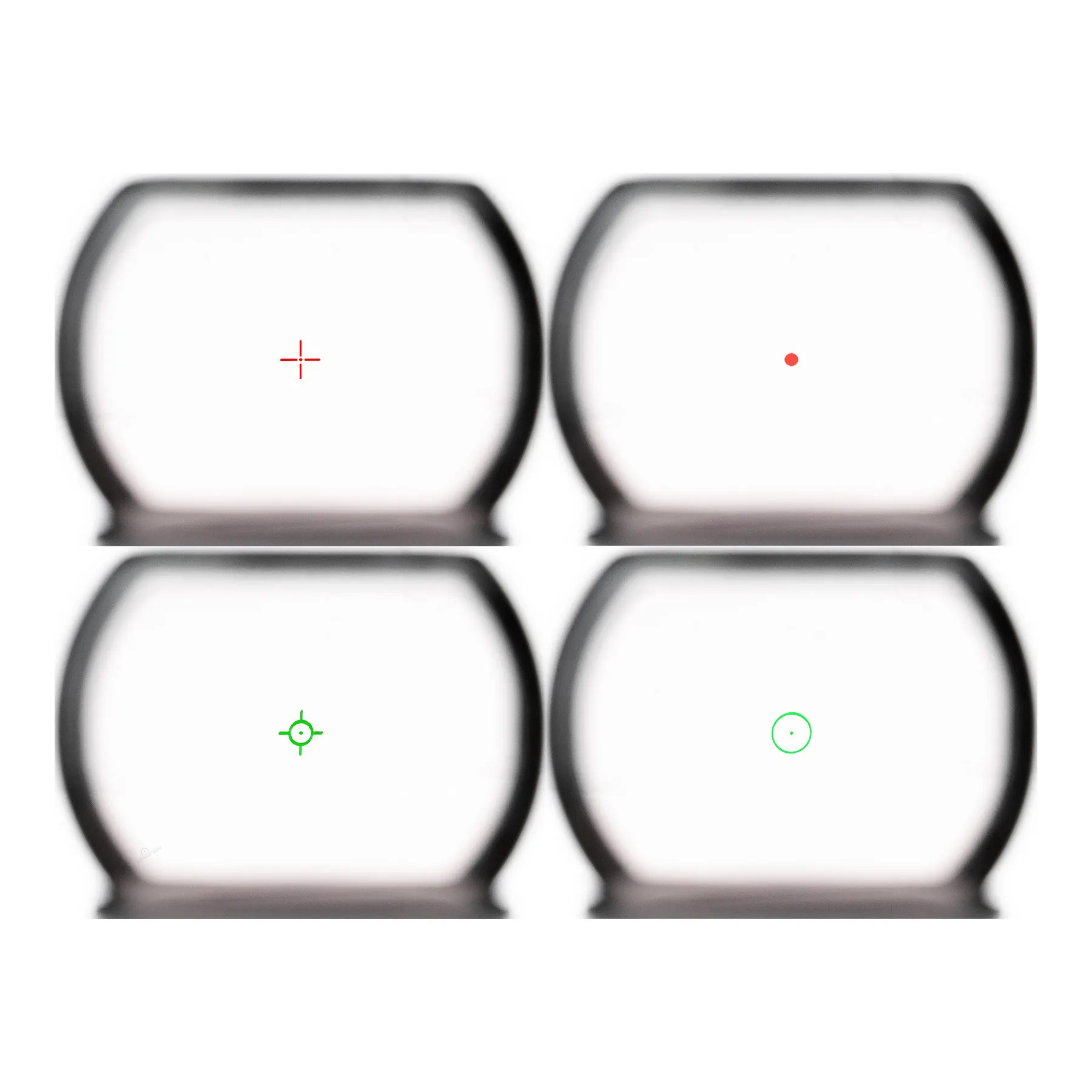 Multi-Reticle Reflex Red Dot Visier, Black