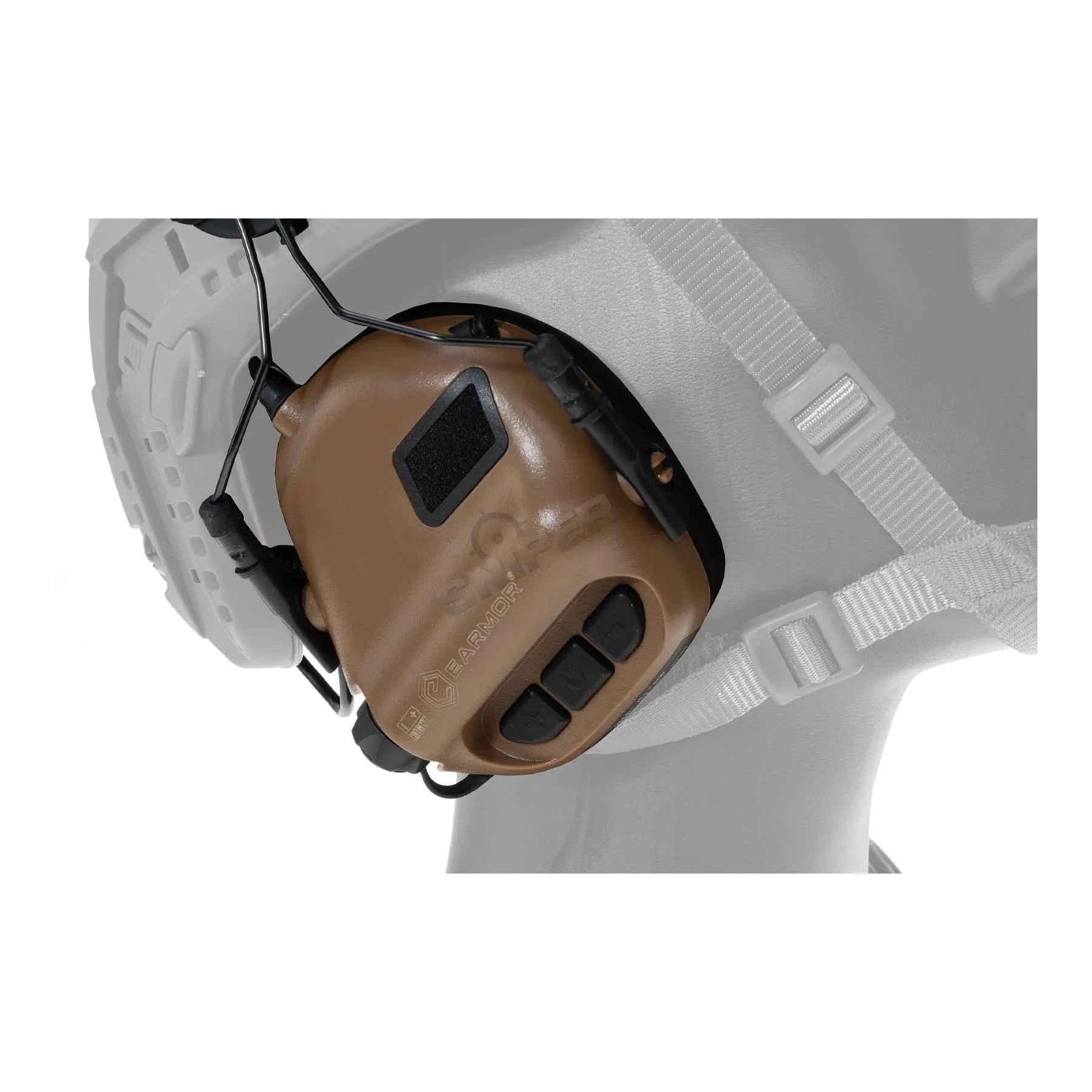 Earmor M32H Active Noise Reduction Headset für ARC Rails, Coyote Earmor M32H Active Noise Reduction Headset für ARC Rails, Coyote