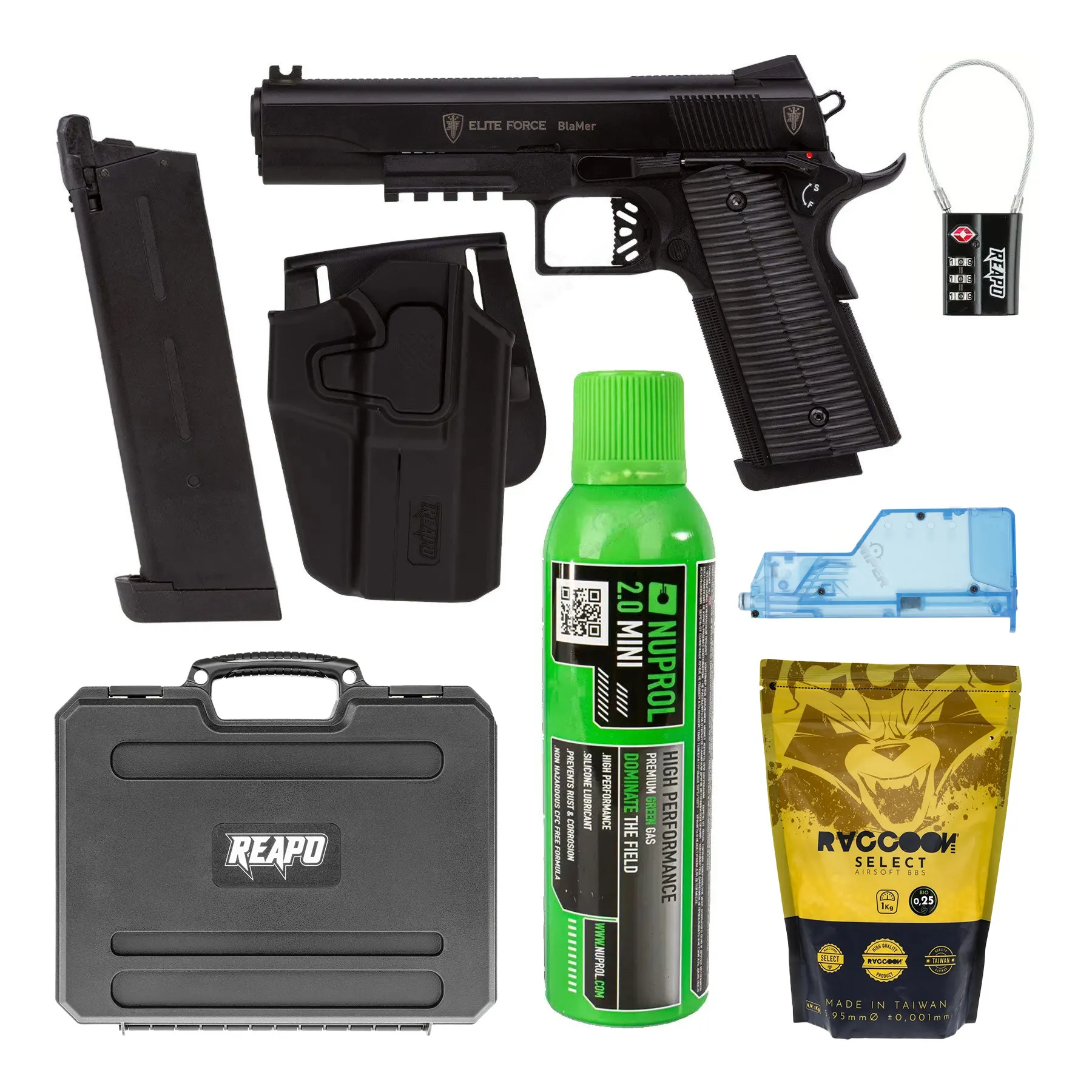 Bundle Deal #2 -  Elite Force BlaMer GBB Softair Pistole, Black