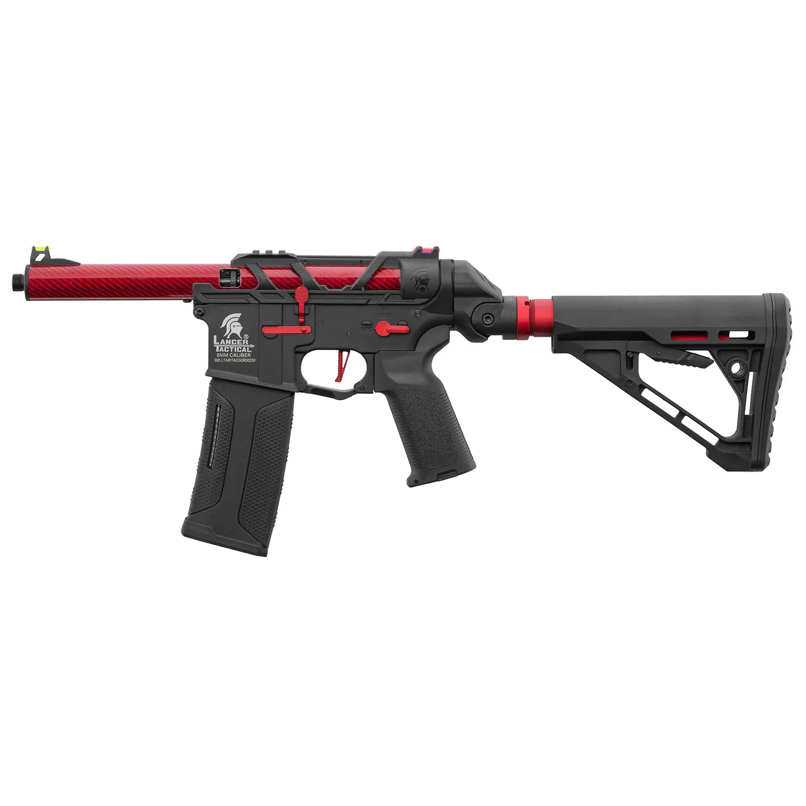 Lancer Tactical x AIRTAC M4 Speedsoft Gen3, Black/Red