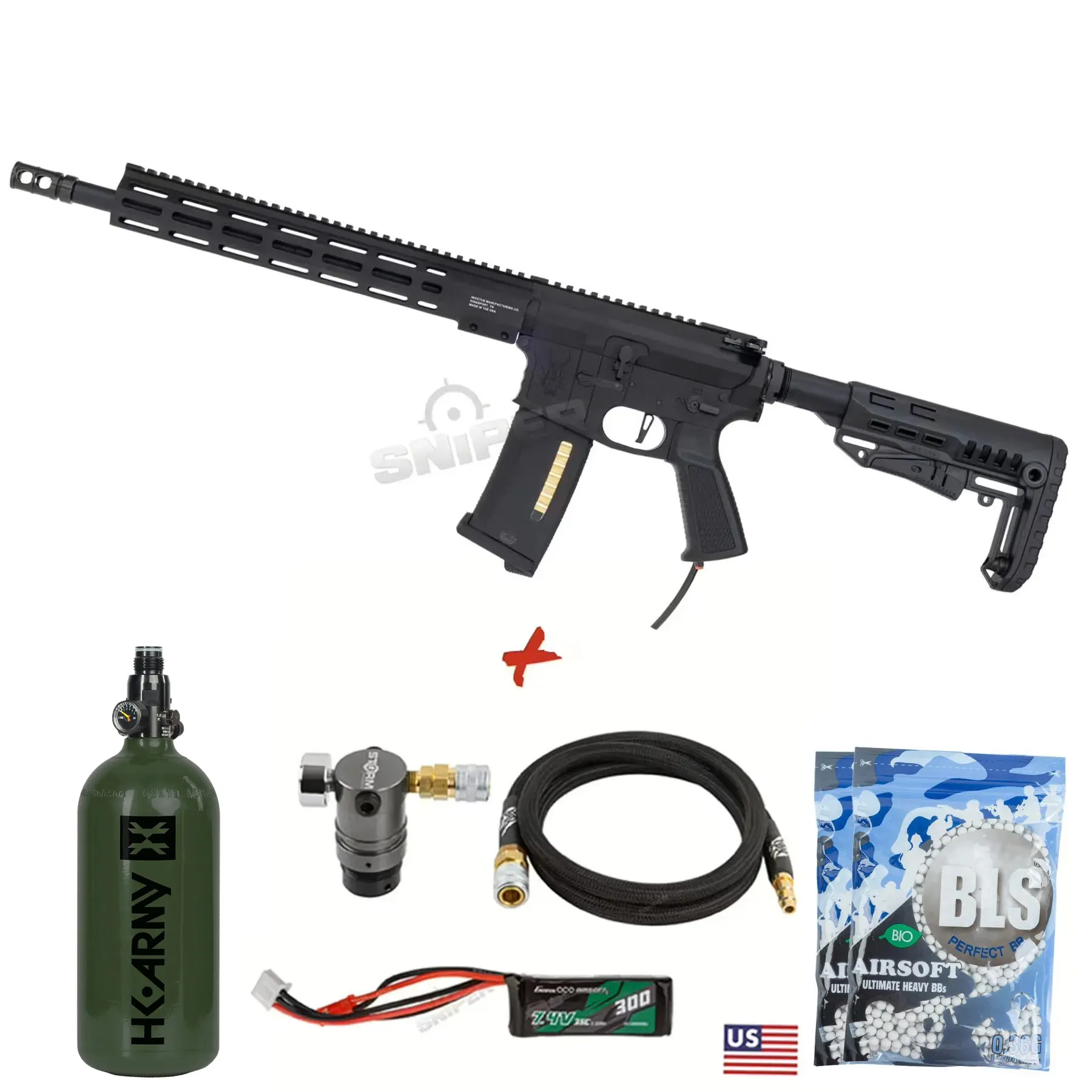 HPA Deal #2 - MTW Billet 14,5" Tactical Inferno Edition Gen. 3, Black