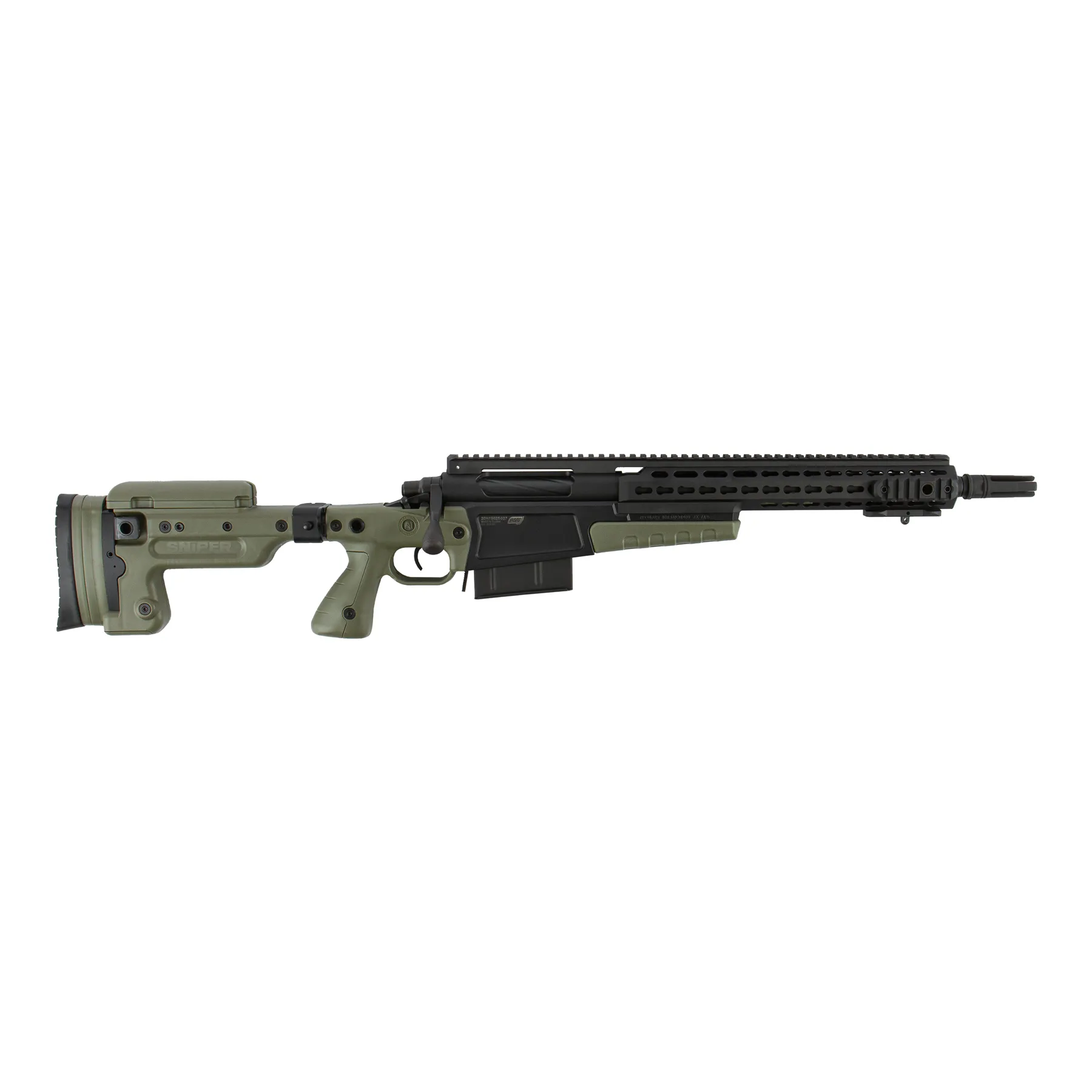AI MK13 Compact Sniper Rifle, Black & OD