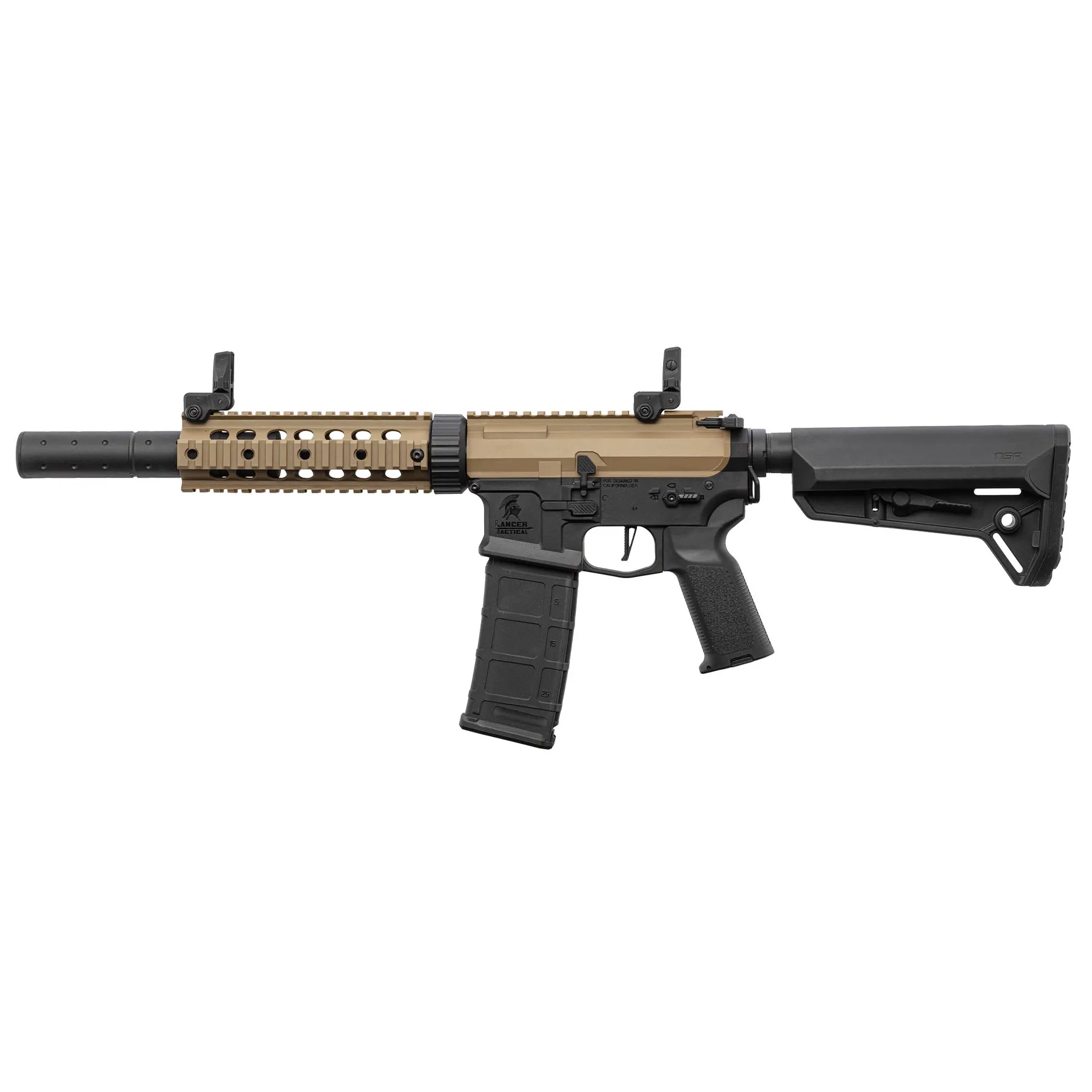 Einsteiger Set #1 - Lancer M4 SD NSR New Version w/ Nebula ETU (S)AEG, Tan