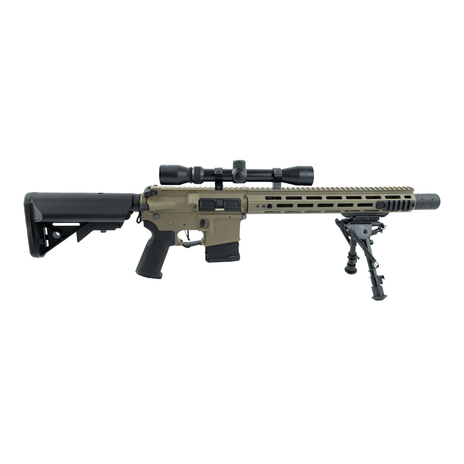 Prep My Airsoft - LT-32 DMR New Version w/ Scope & Bipod (S)AEG, Tan