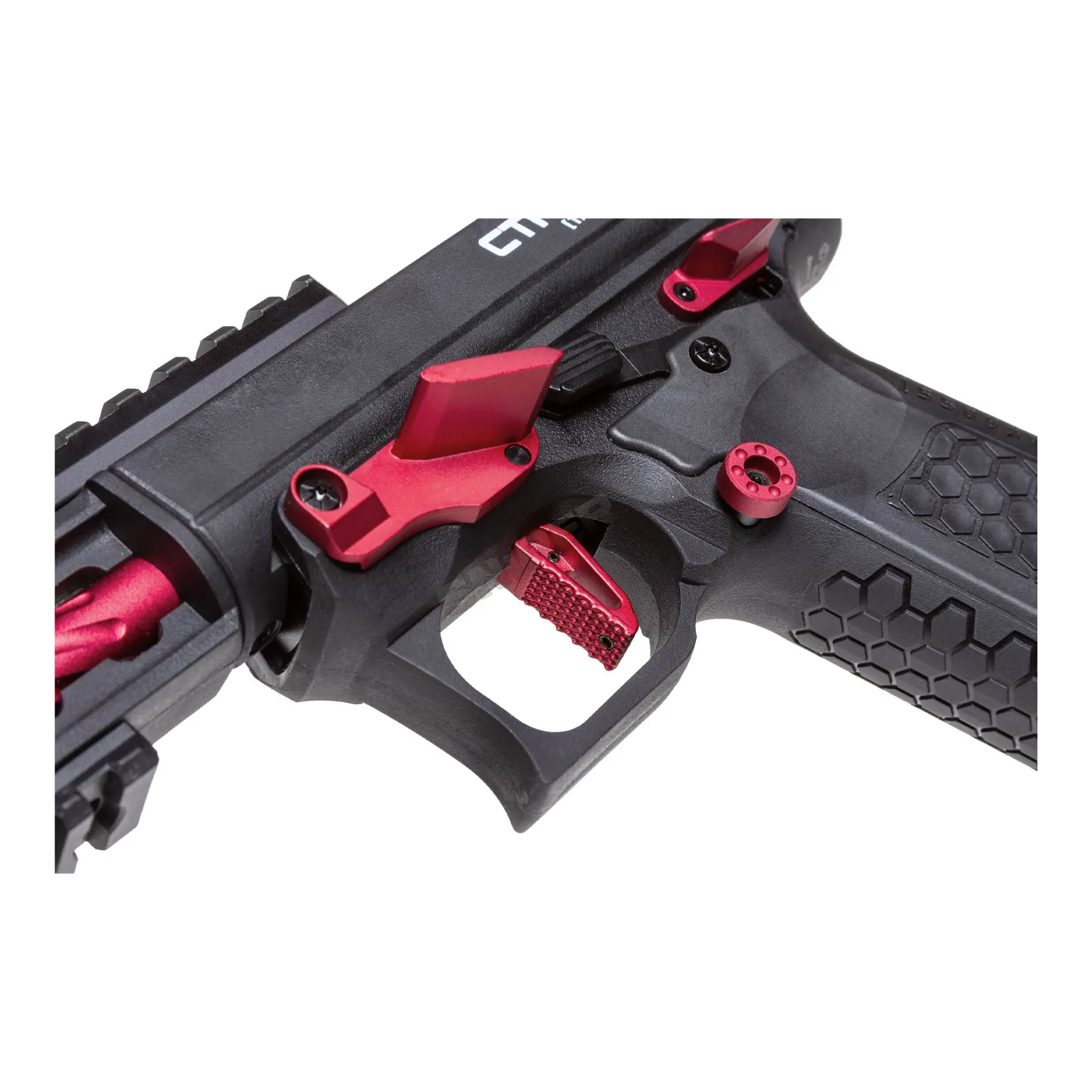 Lancer Tandemkross Cthulhu GBB Softair Pistole, Black/Red
