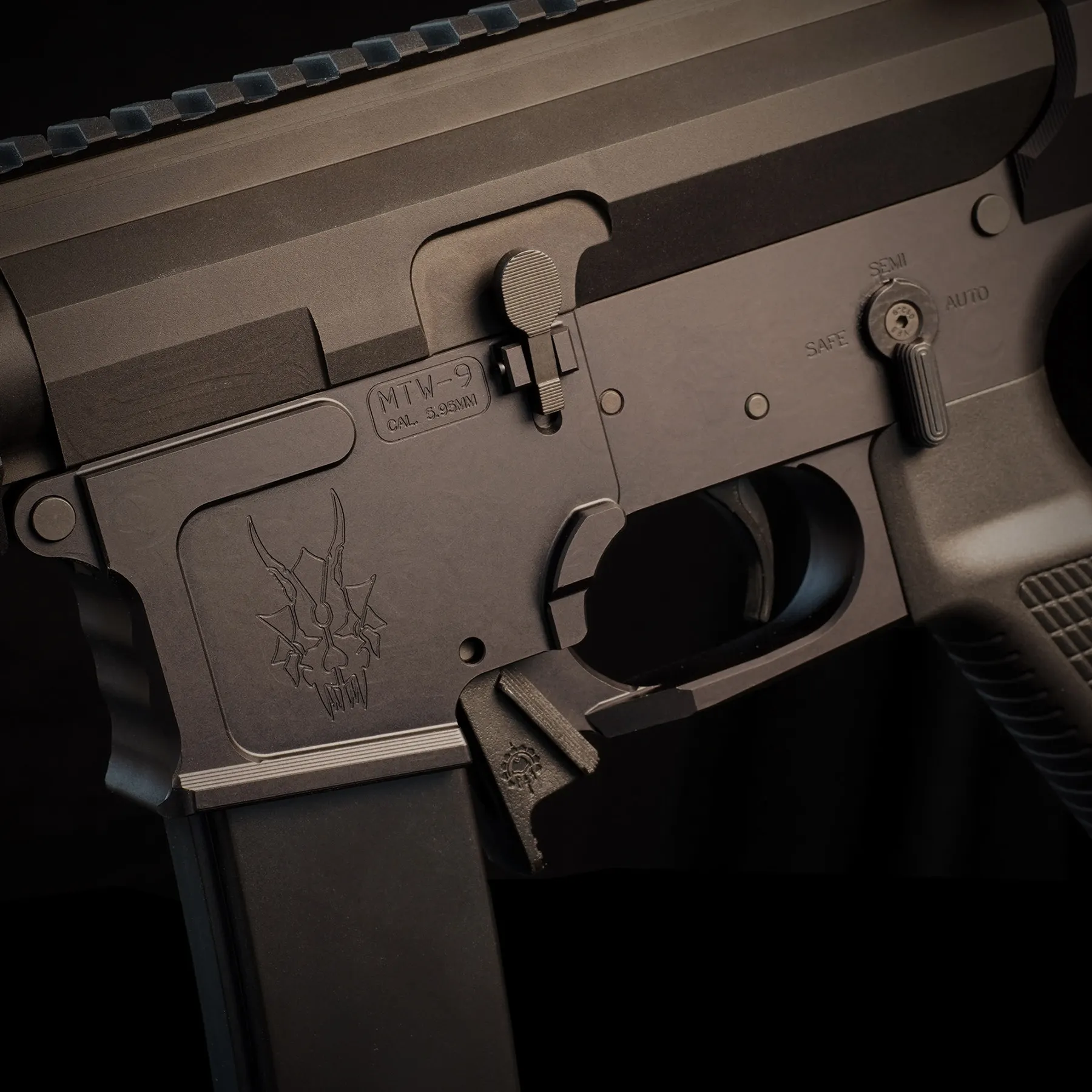 Wolverine MTW-9 Gen.3 7" Folding Stock, Black