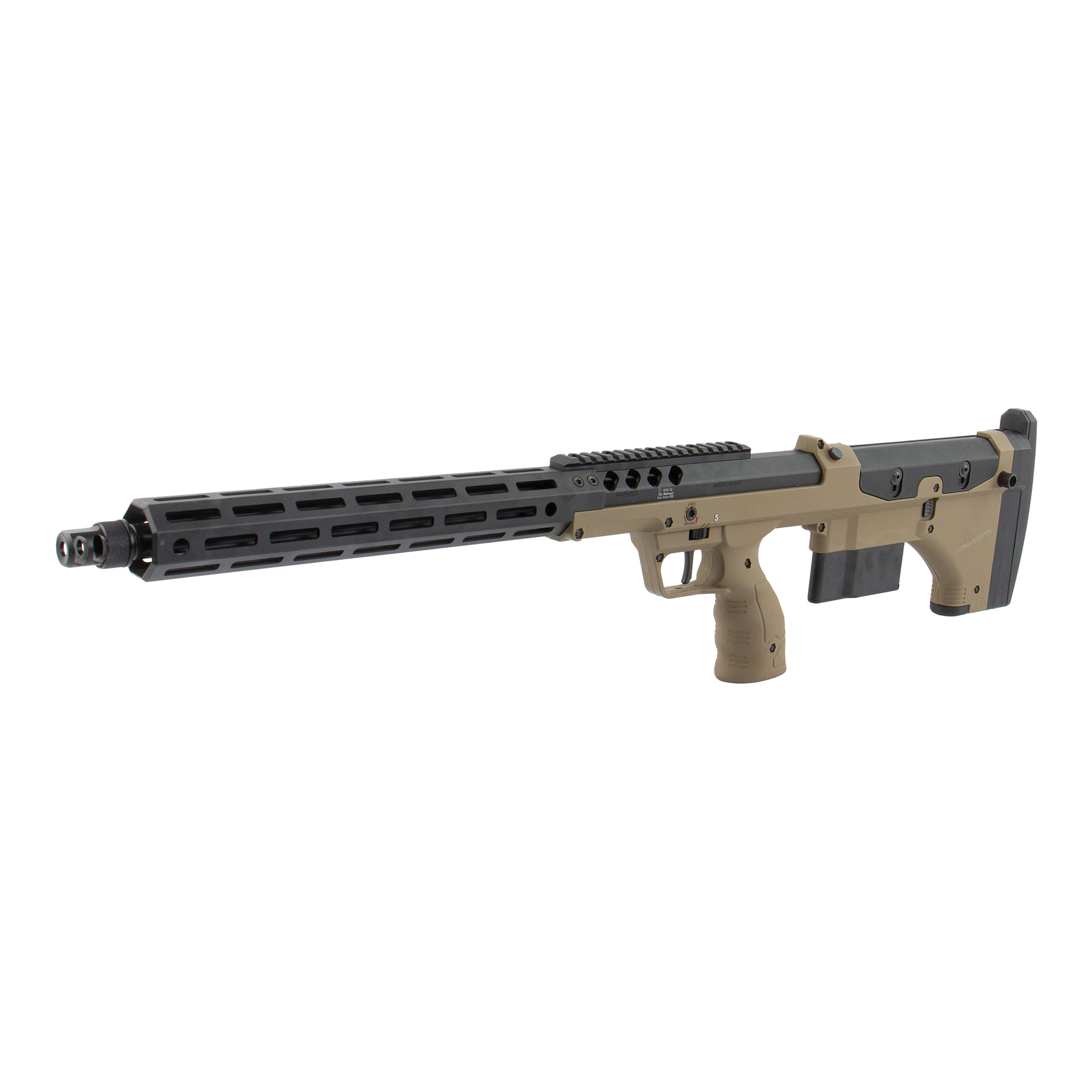 Silverback SRS A2/M2 22" Pull-Bolt Scharfschützengewehr, FDE