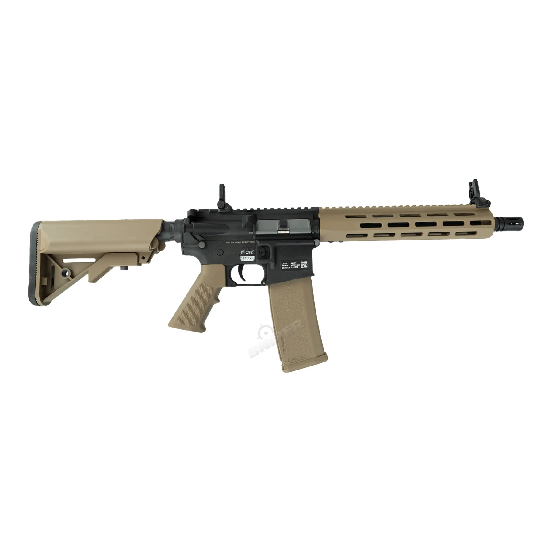 Specna Arms SA-F03 Flex < 0,5 Joule Softair Gewehr w/ Gate X-ASR, Half-Tan