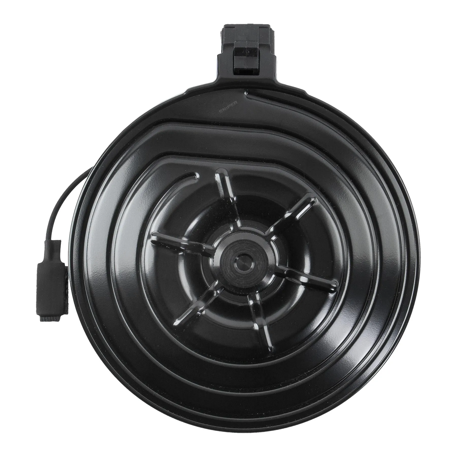 SRC AK Electric Drum Mag, 2500rds, Black SRC AK Electric Drum Mag, 2500rds, Black