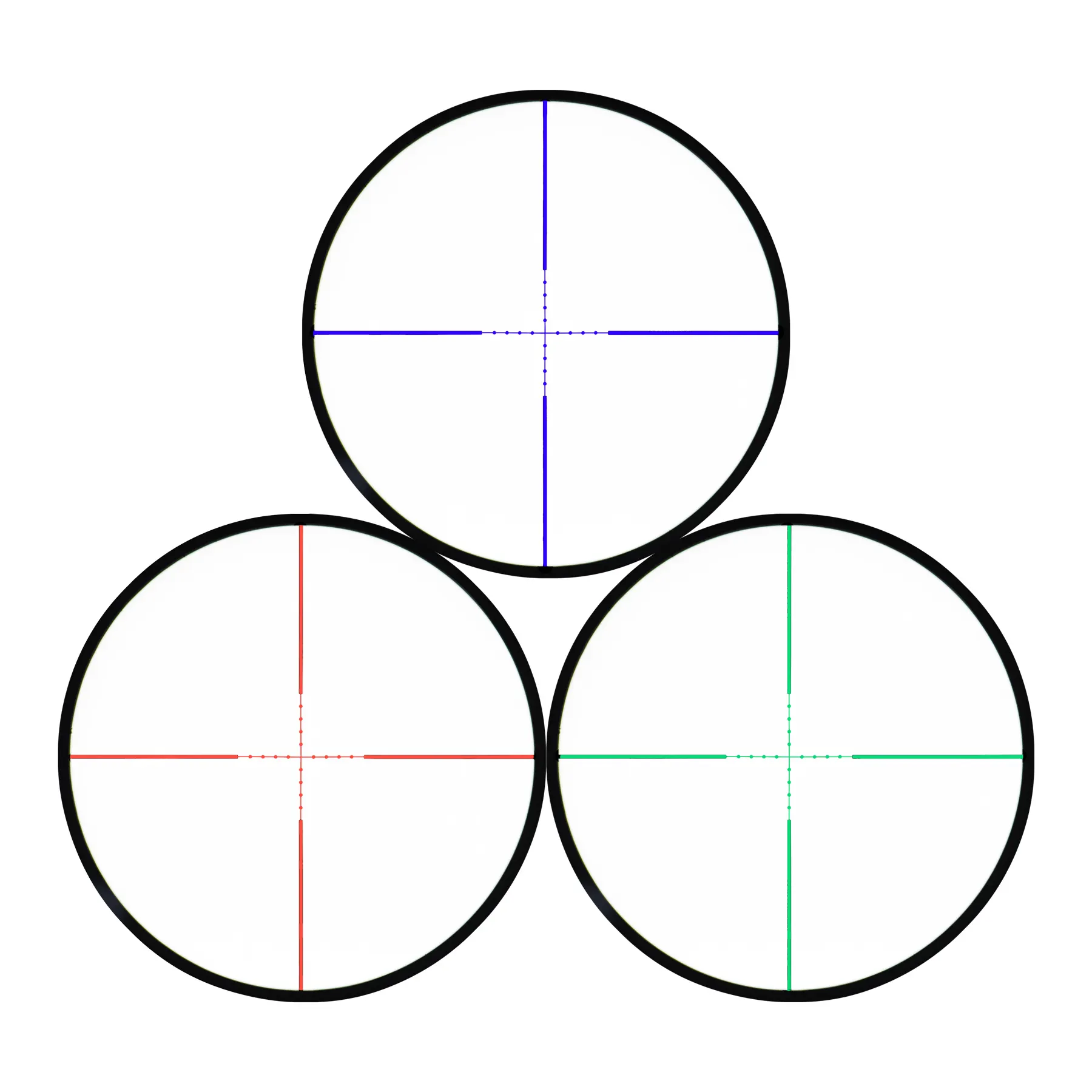 Mark 3 Gen2 3-9x42, schwarz 6-24x50 Illuminated Zielfernrohr Red/Blue/Green, Black