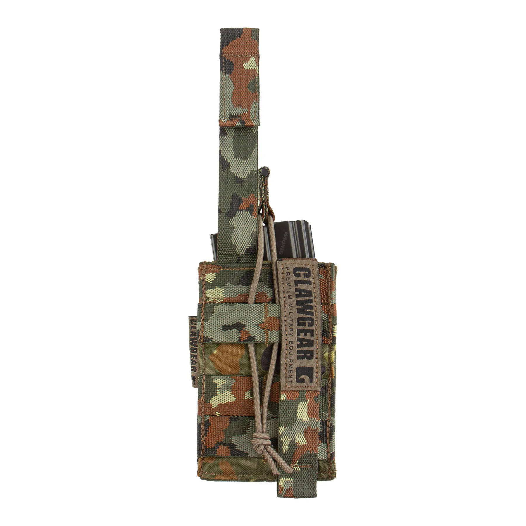 M4 Open Single Mag Pouch Core, Flecktarn