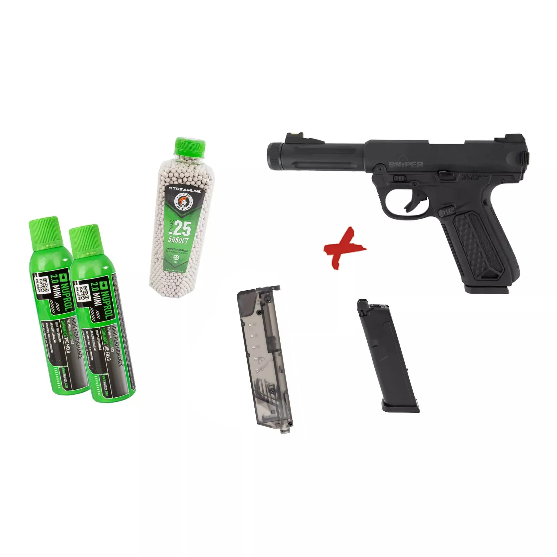 Bundle Deal #2 - Action Army AAP 01 Assasin GBB Softair Pistole