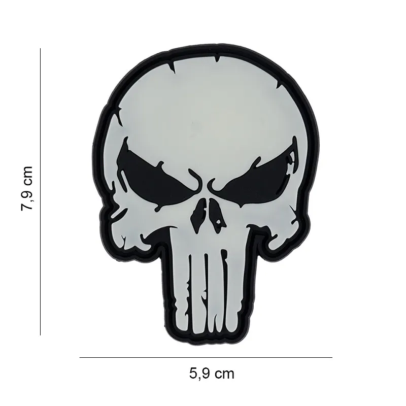 Patch 3D PVC Punish Skull Patch 3D PVC Punish Skull