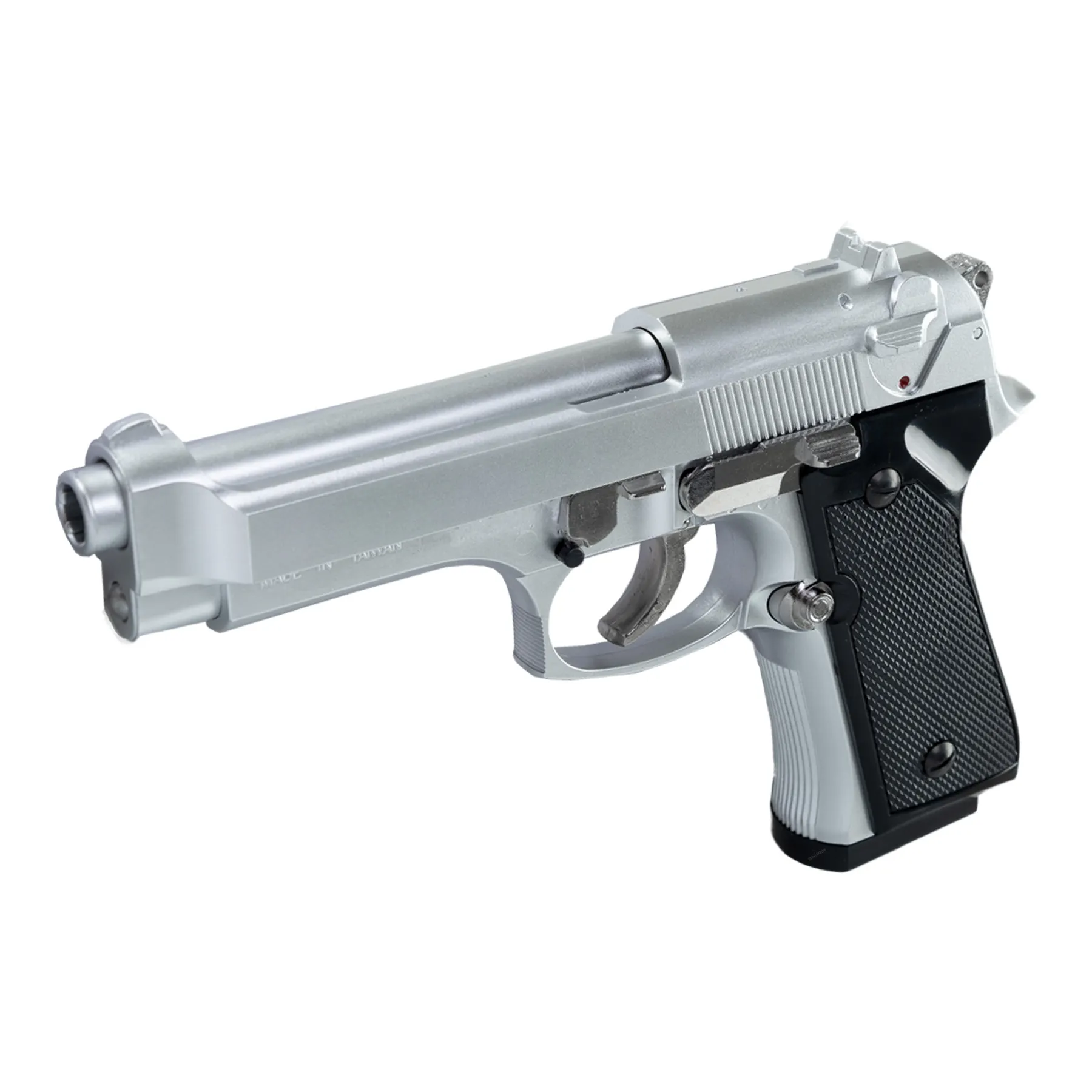 HFC F9 Federdruck, < 0,5 Joule Softair Pistole, silver HFC F9 Federdruck, < 0,5 Joule Softair Pistole, silver