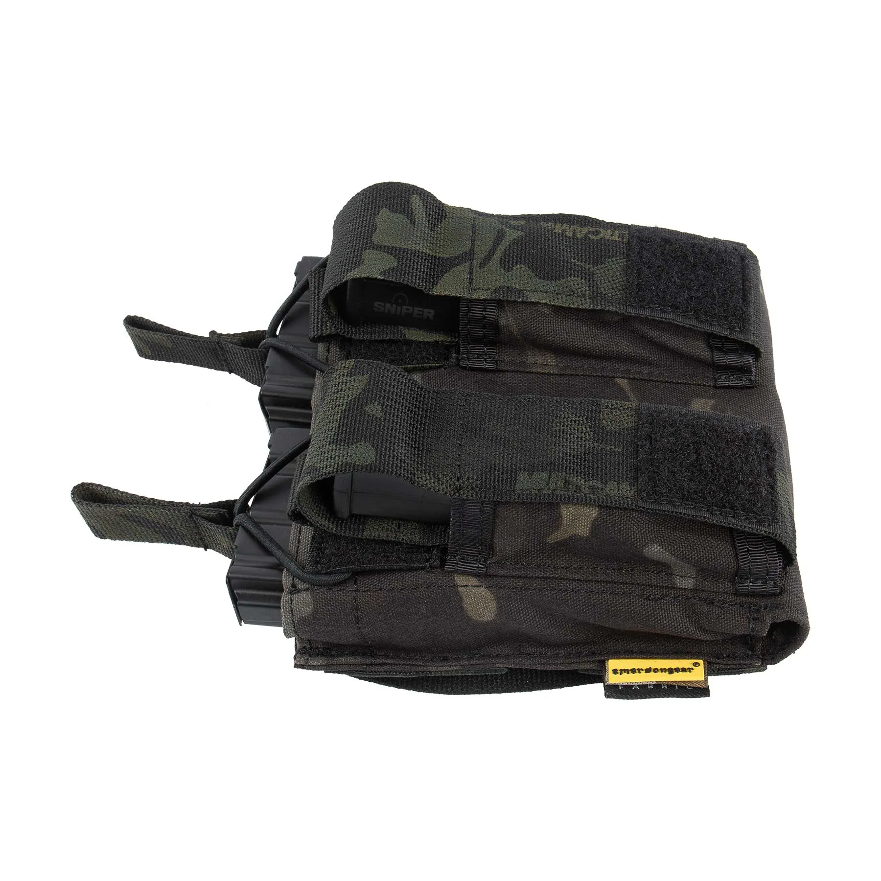 Double Open Top MAG Pouch M4/9mm, Multicam Black