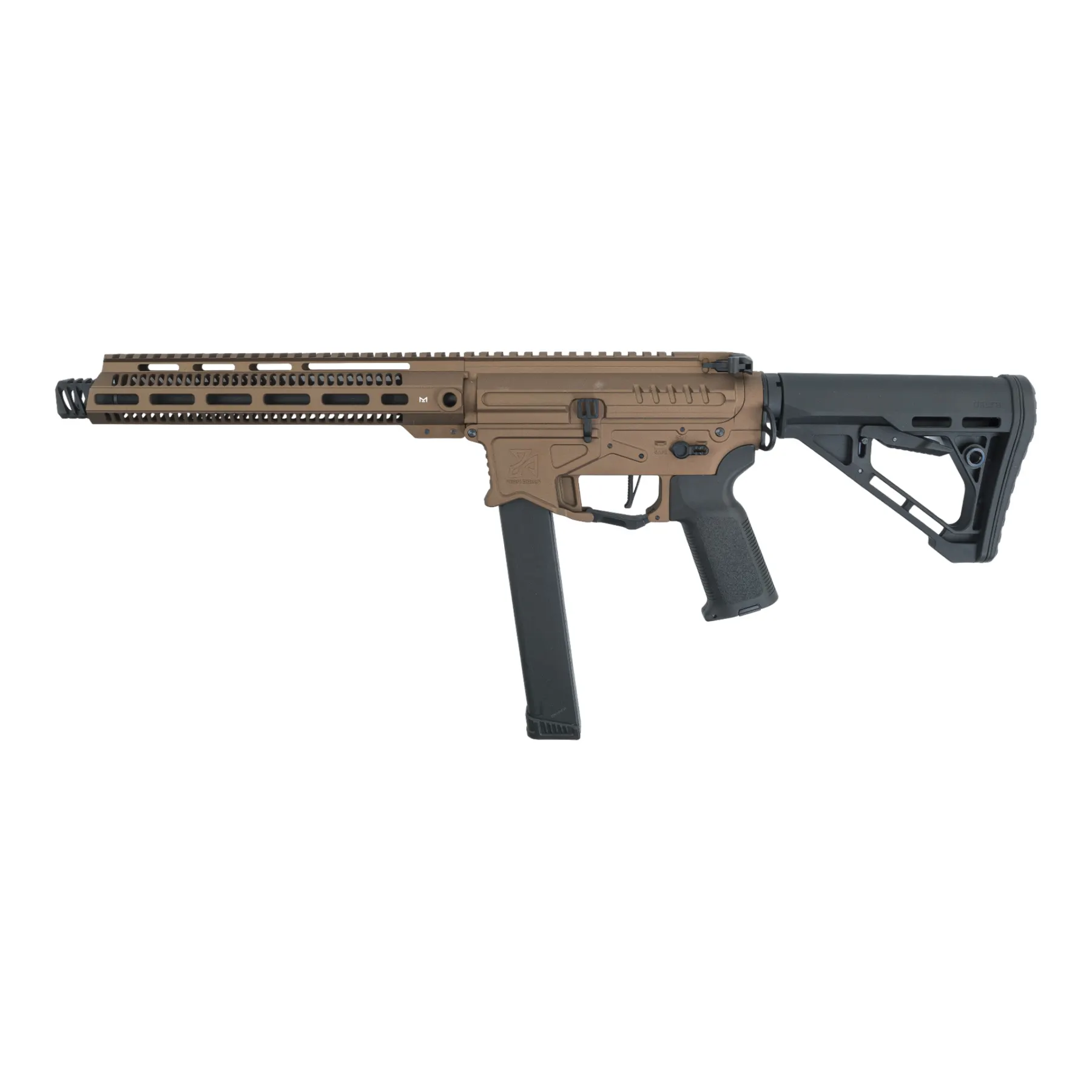 Zion Arms PW9 M-Lok 10" (S)AEG, Chocolate Limited Edition Zion Arms PW9 M-Lok 10" (S)AEG w/Free Red Dot, Chocolate
