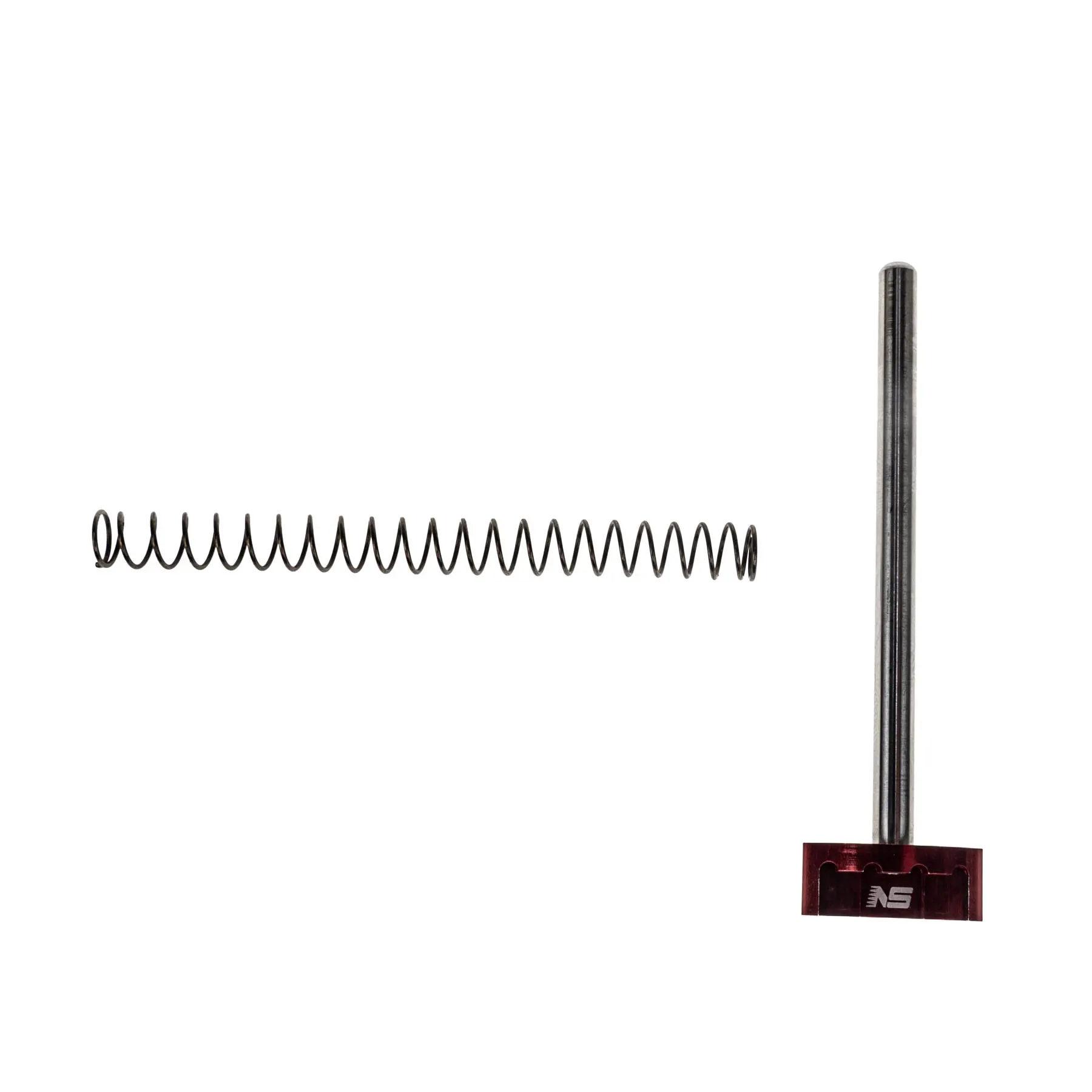 CNC Aluminum / Stainless Steel Guide Rod & 120%Recoil Spring, Red