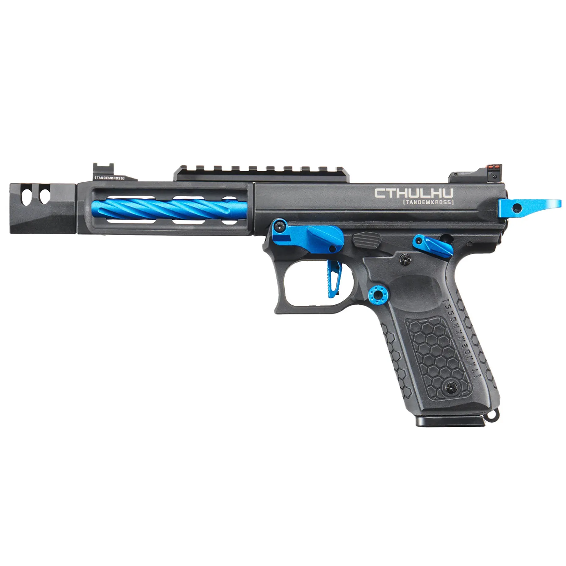 Lancer Tandemkross Cthulhu GBB Softair Pistole, Black/Blue